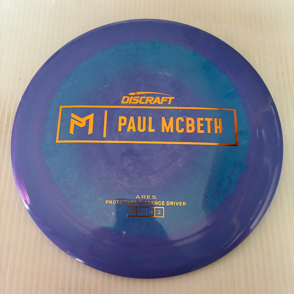 Discraft Paul McBeth Prototype Swirly ESP Ares 12/6/-1/2