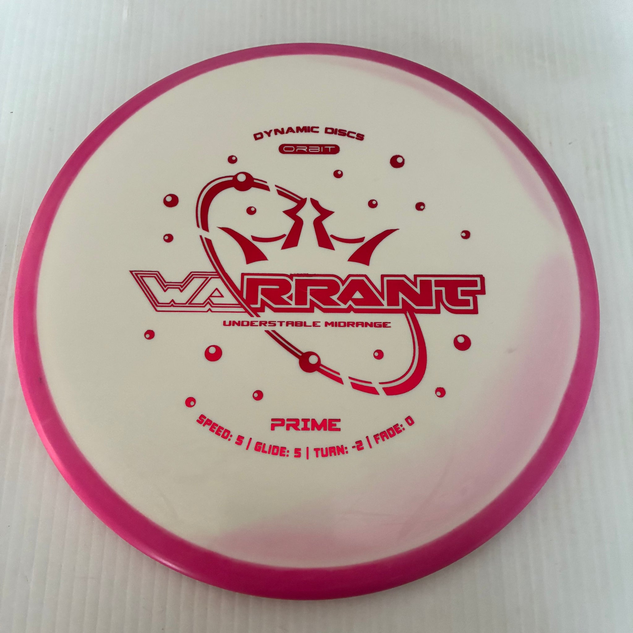 Dynamic Discs Prime Orbit Warrant 5/5/-2/0
