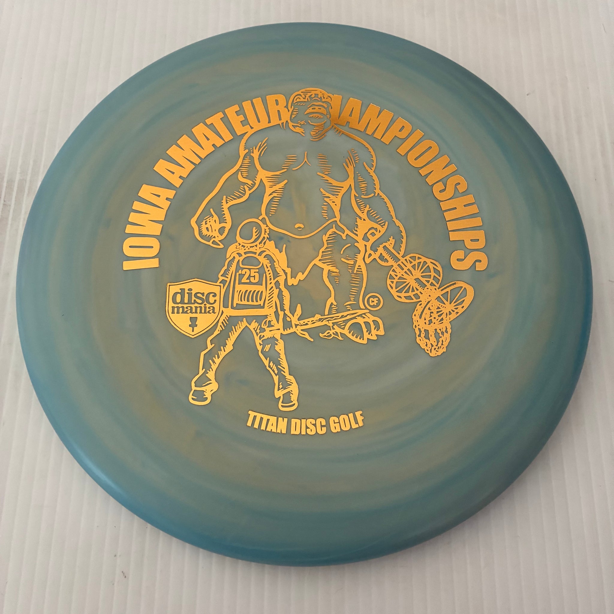 Discmania 2025 Iowa Amateur Championships Flex 2 Swirl D-Line P1x 2/3/0/0