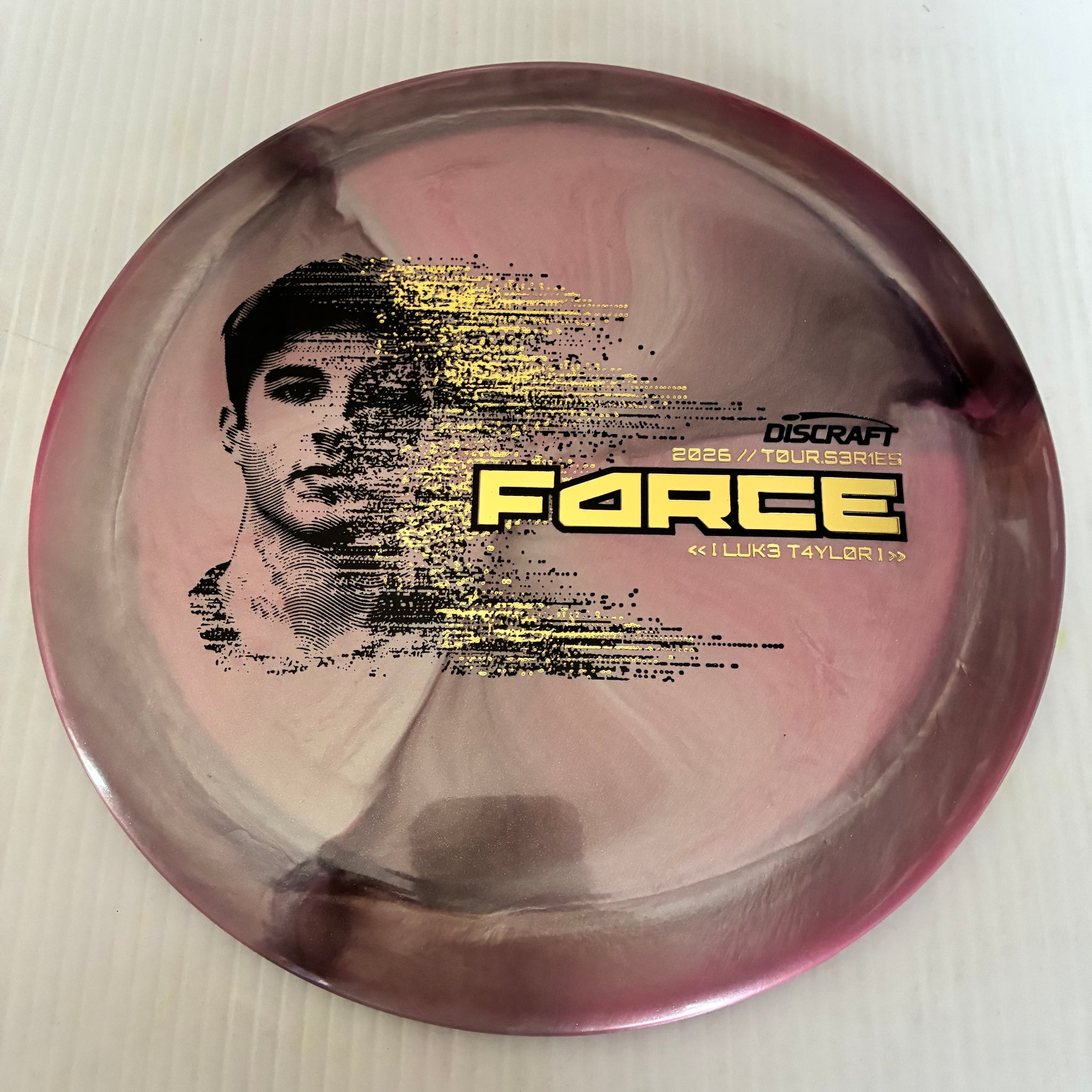 Discraft 2026 Luke Taylor Tour Series Swirl Ti/BigZ Blend Force 12/5/0/3