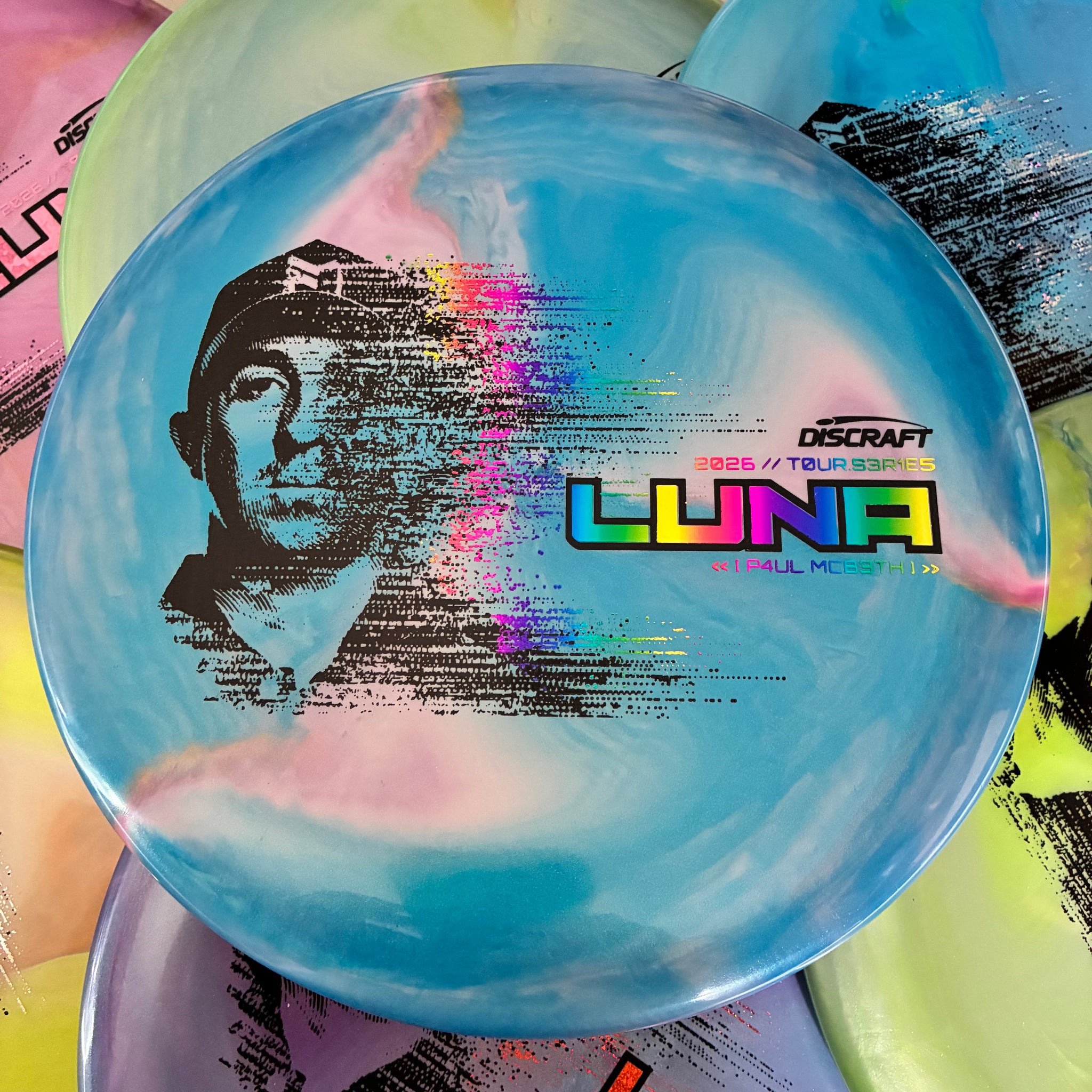 Discraft 2026 Paul McBeth Tour Series Swirl Ti/BigZ Blend Luna 3/4/0/2