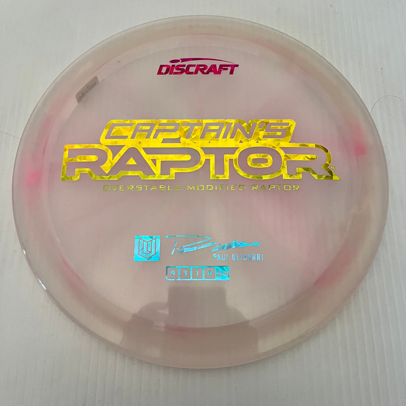 Discraft 2025 Paul Ulibarri Tour Series Swirl Z Captain's Raptor 9/3/1/4