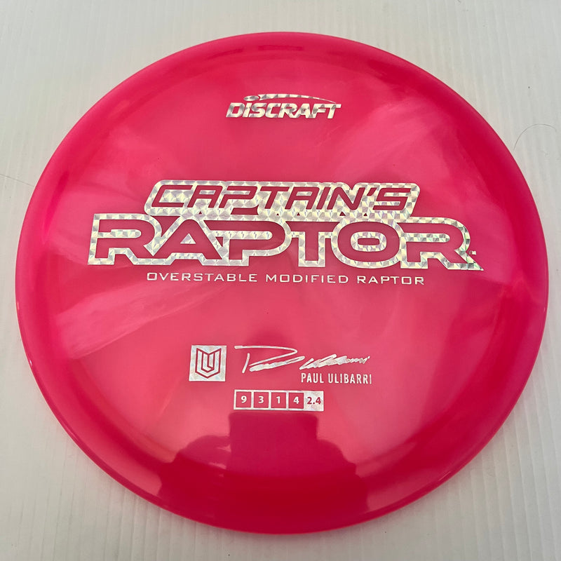 Discraft 2025 Paul Ulibarri Tour Series Swirl Z Captain's Raptor 9/3/1/4