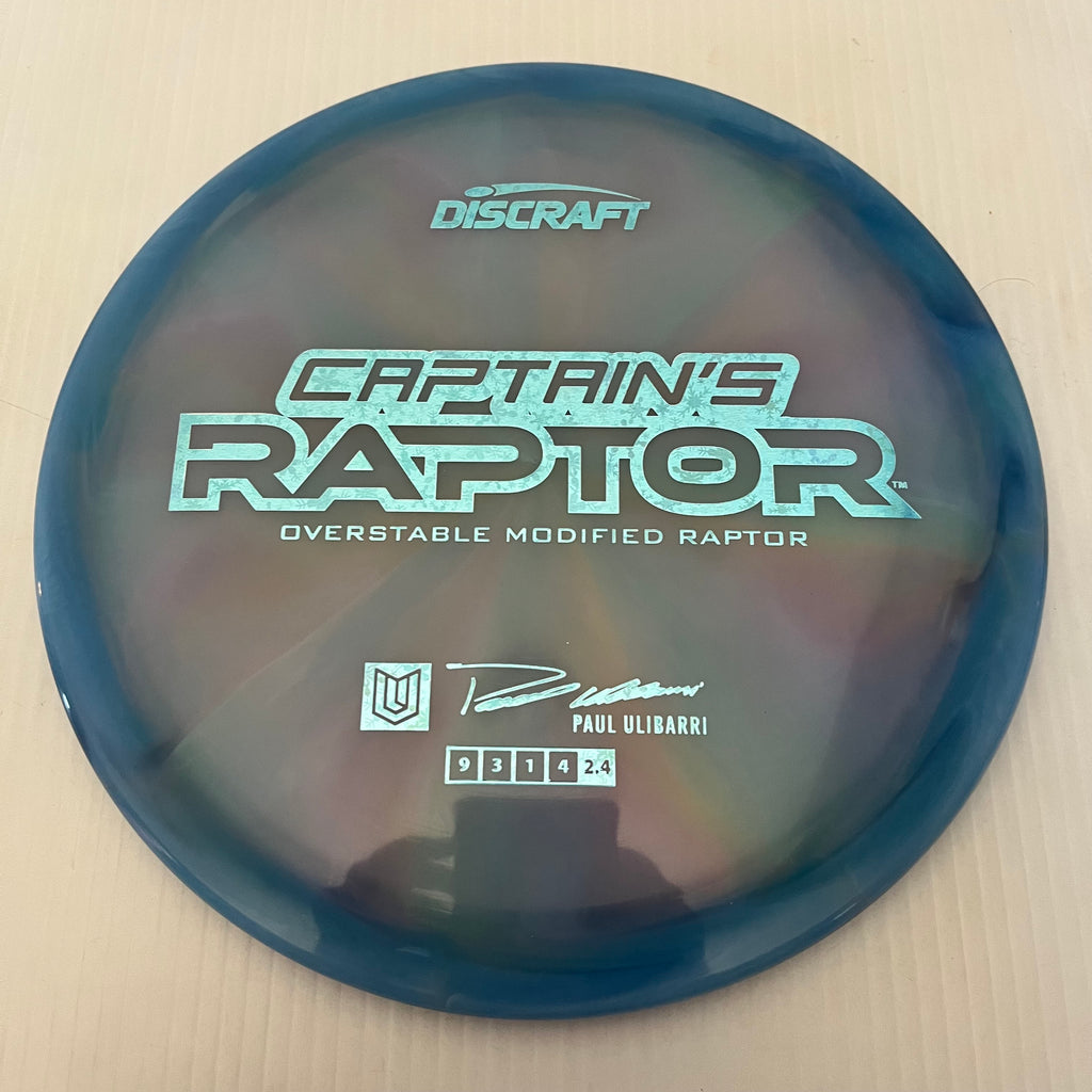Discraft 2025 Paul Ulibarri Tour Series Swirl Z Captain's Raptor 9/3/1/4