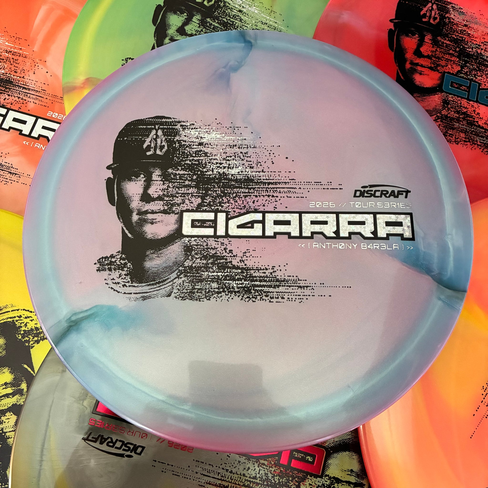 Discraft 2026 Anthony Barela Tour Series Swirl Ti/BigZ Blend Cigarra 7/6/-1/2