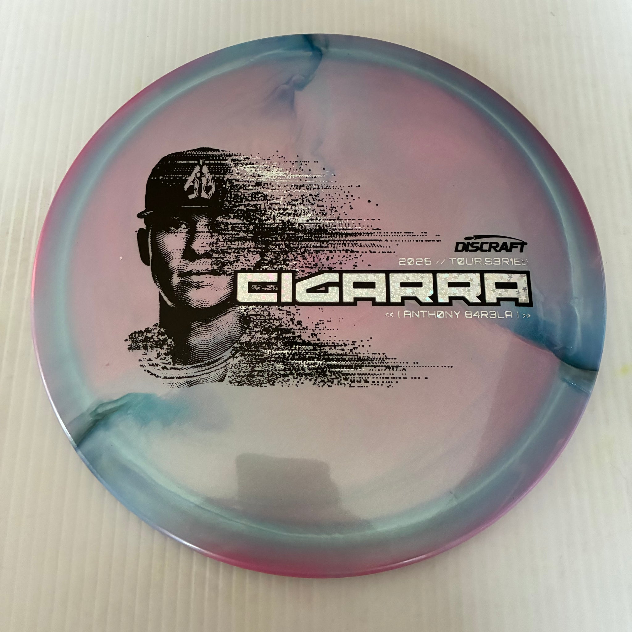 Discraft 2026 Anthony Barela Tour Series Swirl Ti/BigZ Blend Cigarra 7/6/-1/2