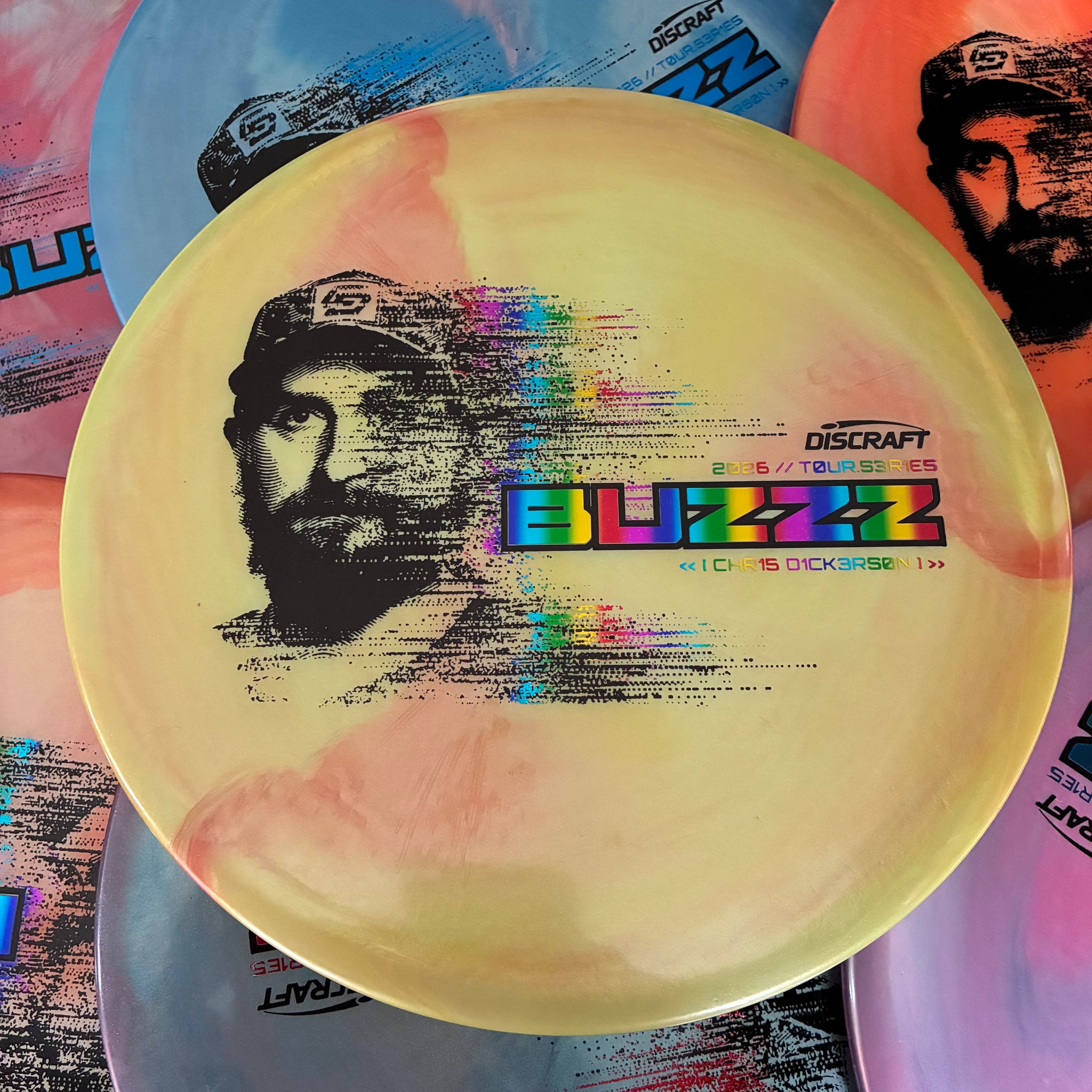 Discraft 2026 Chris Dickerson Tour Series Swirl Ti/BigZ Blend Buzzz 5/4/-1/1