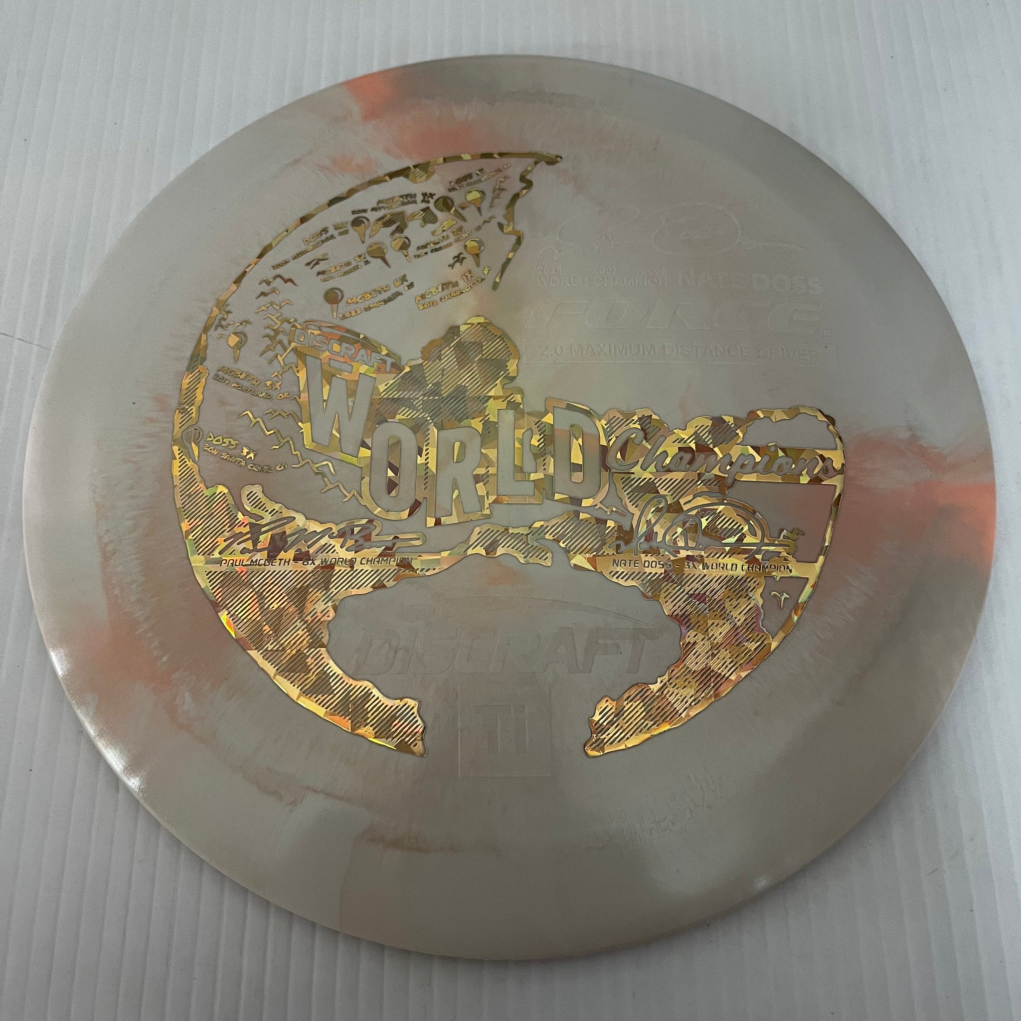 Discraft Paul McBeth & Nate Doss World Champions Swirly ESP Force 12/5/0/3