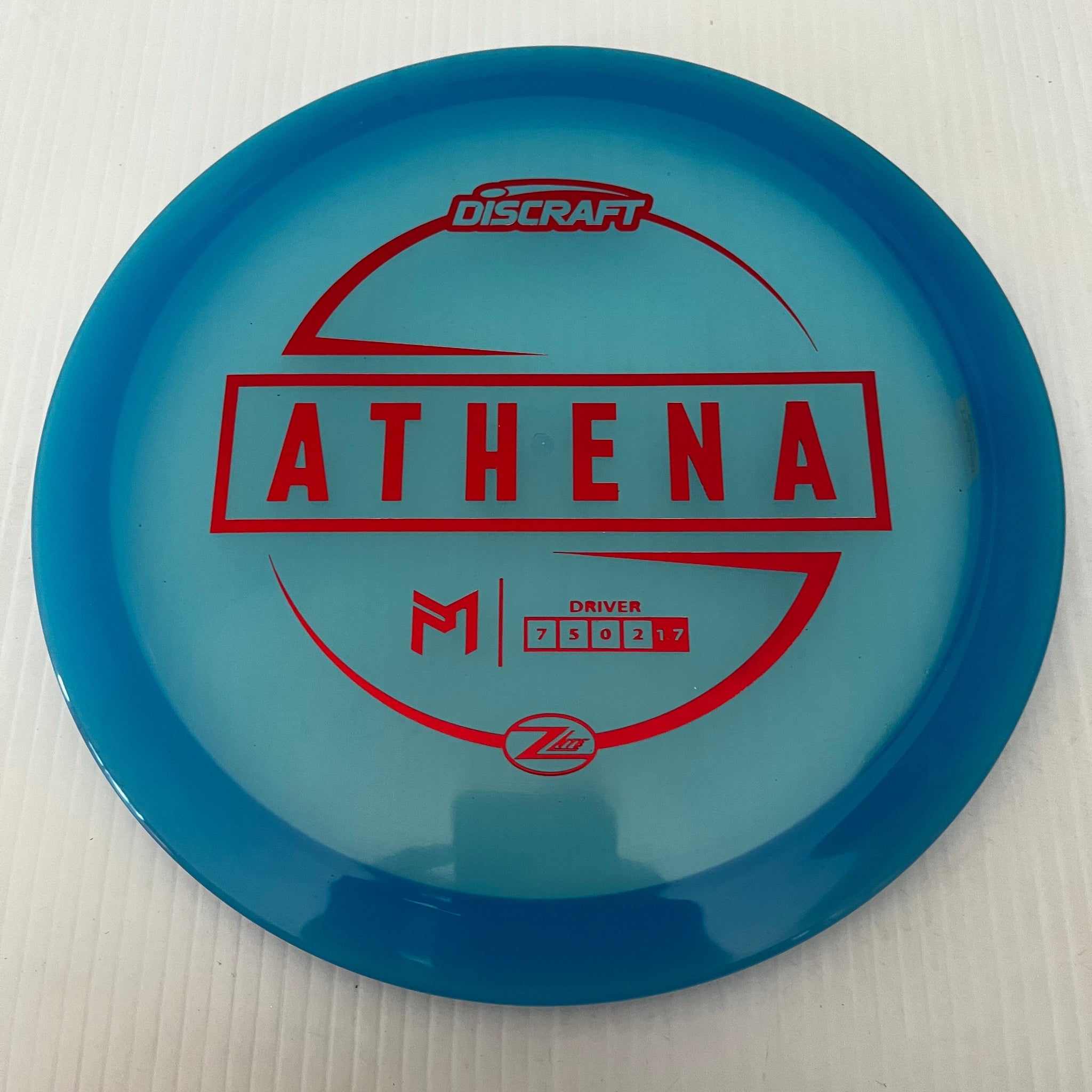 Discraft Paul McBeth Z Lite Athena 7/5/0/2