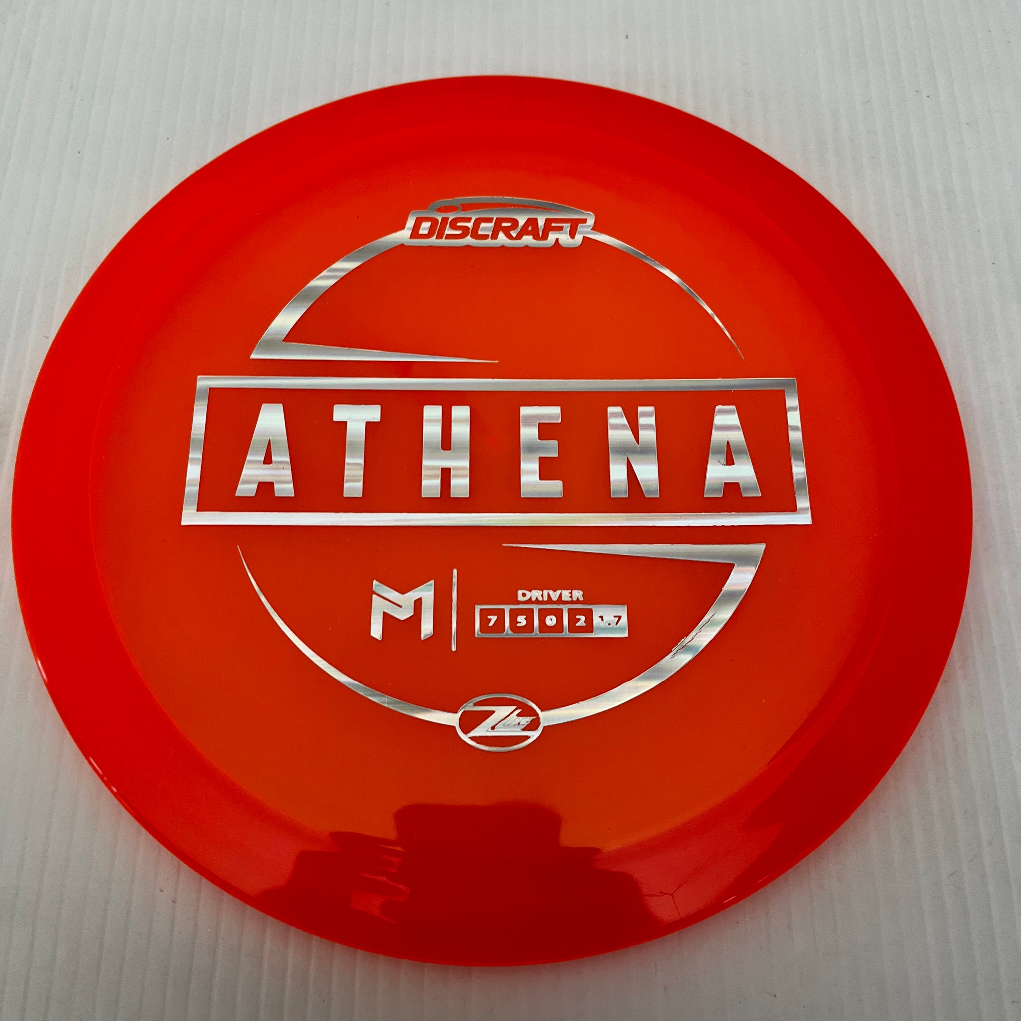 Discraft Paul McBeth Z Lite Athena 7/5/0/2