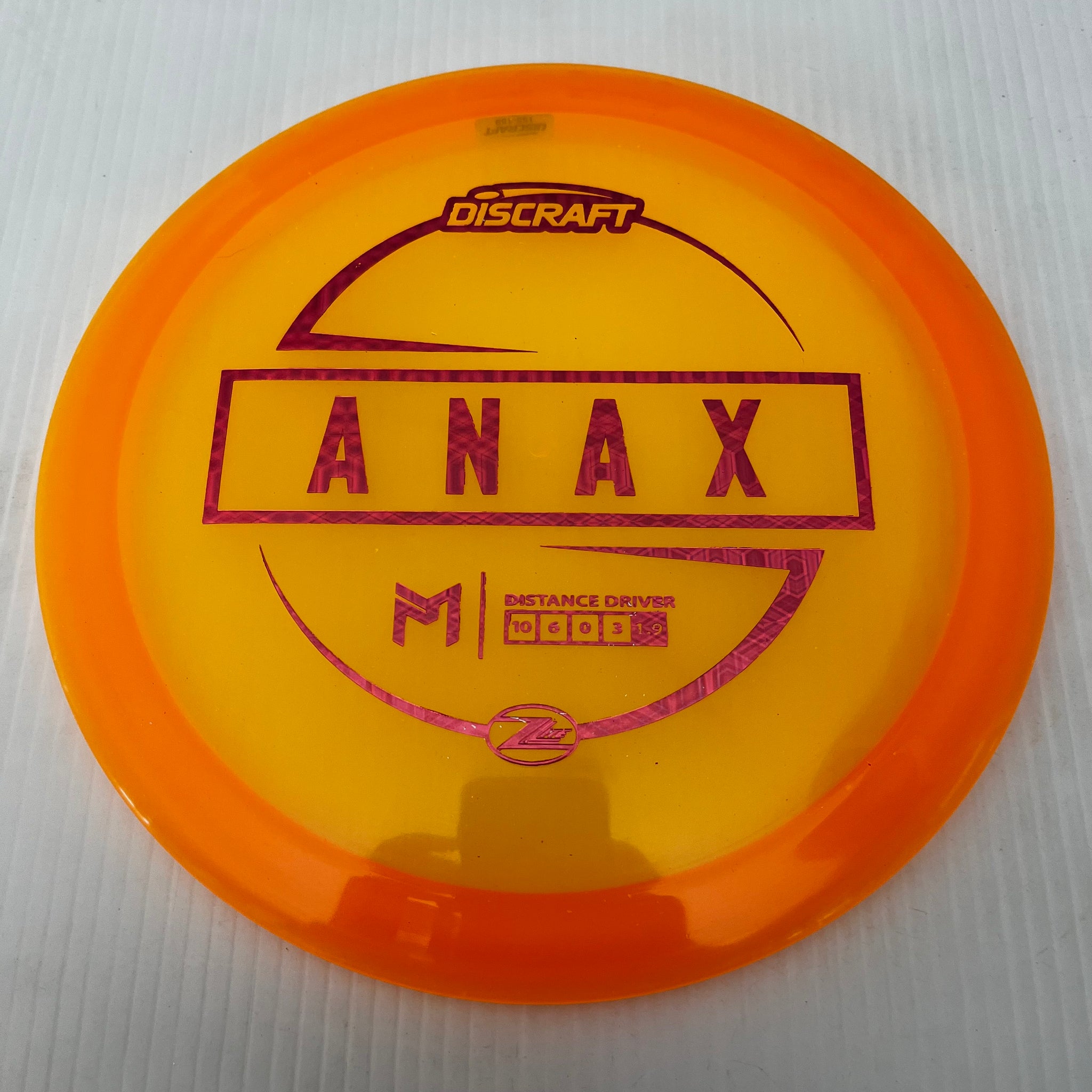 Discraft Paul McBeth Z Lite Anax 10/6/0/3