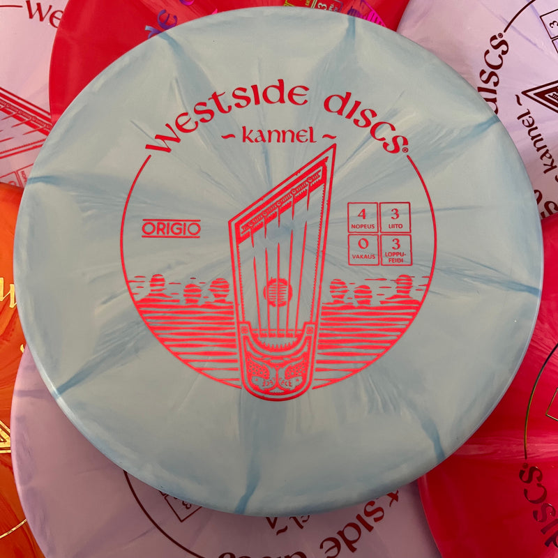 Westside Discs Finnish "Kannel" Stamped Origio Burst Harp 4/3/0/3