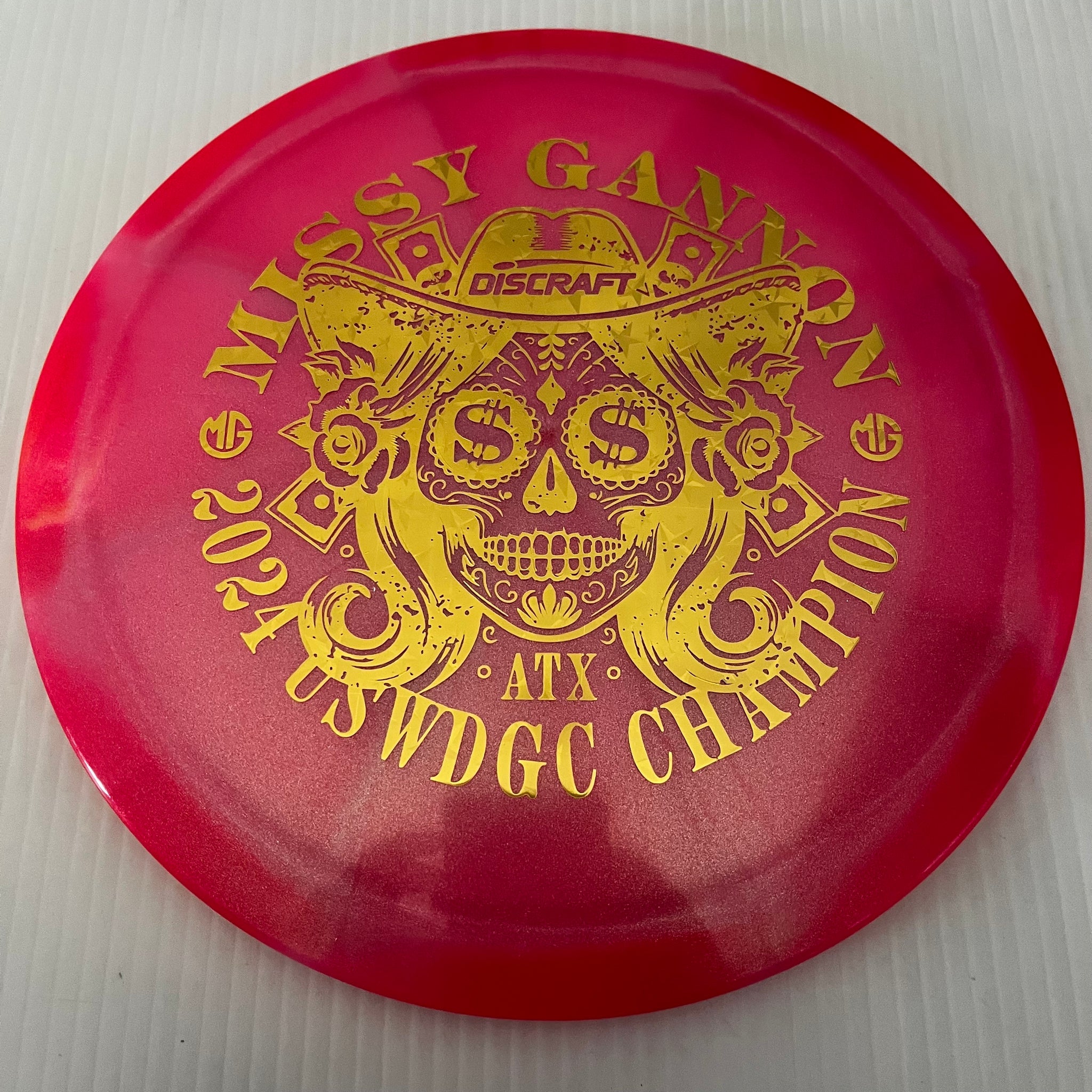 Discraft 2024 Missy Gannon USWDGC Champion Swirly Z Undertaker 9/5/-1/2