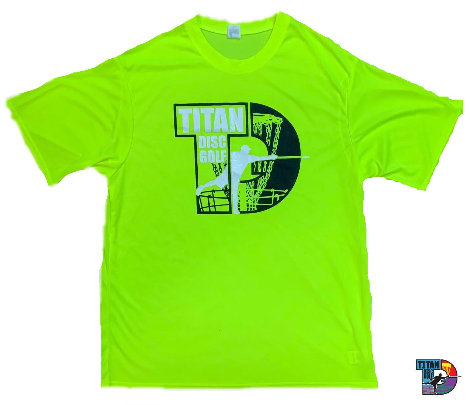 Titan Disc Golf Basket Stamp Dri Fit Shirt