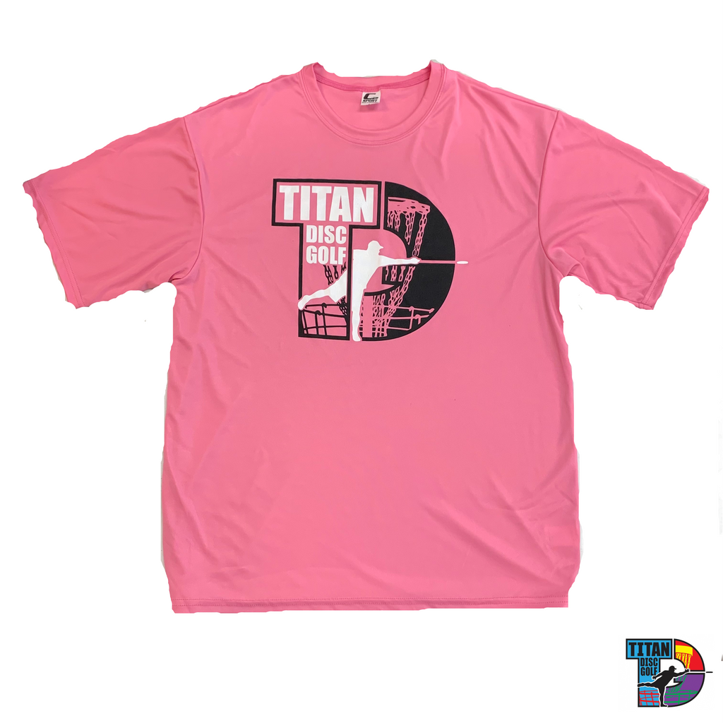 Titan Disc Golf Basket Stamp Dri Fit Shirt