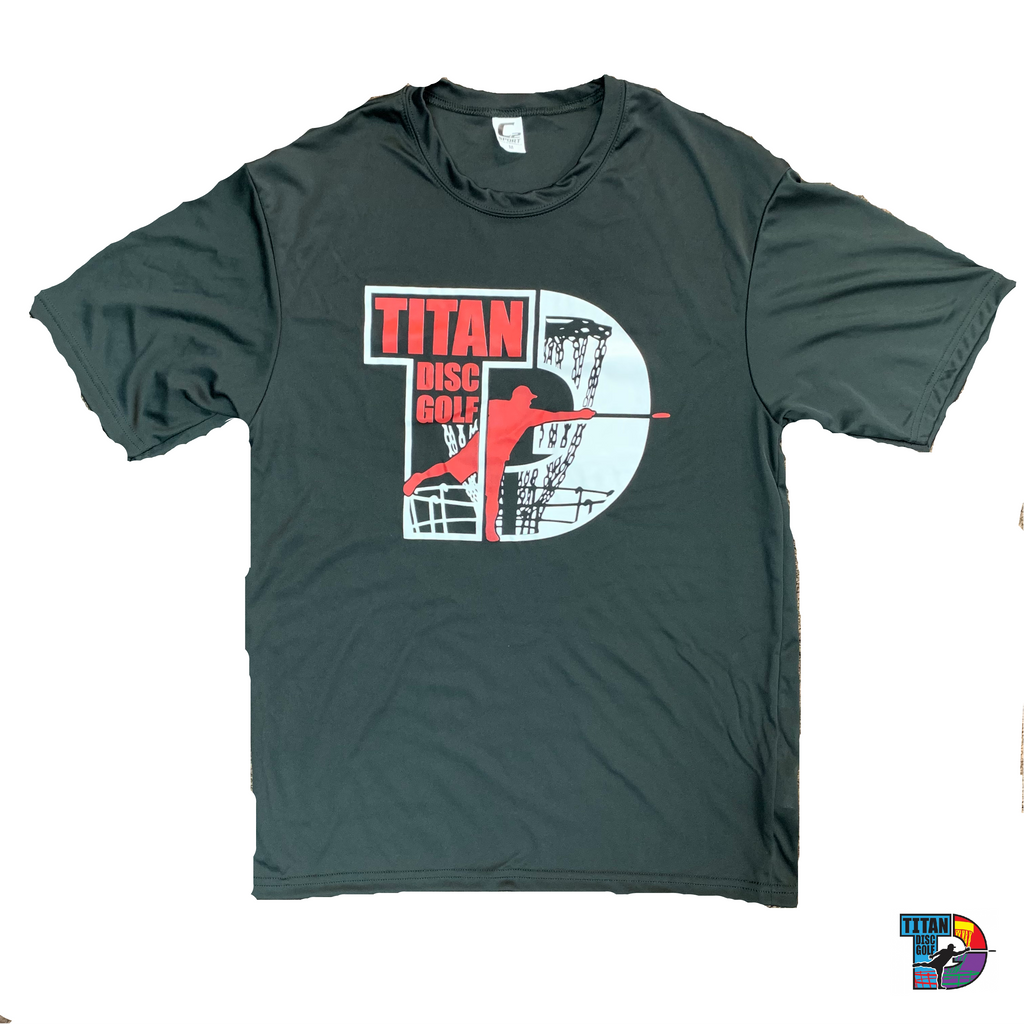 Titan Disc Golf Basket Stamp Dri Fit Shirt