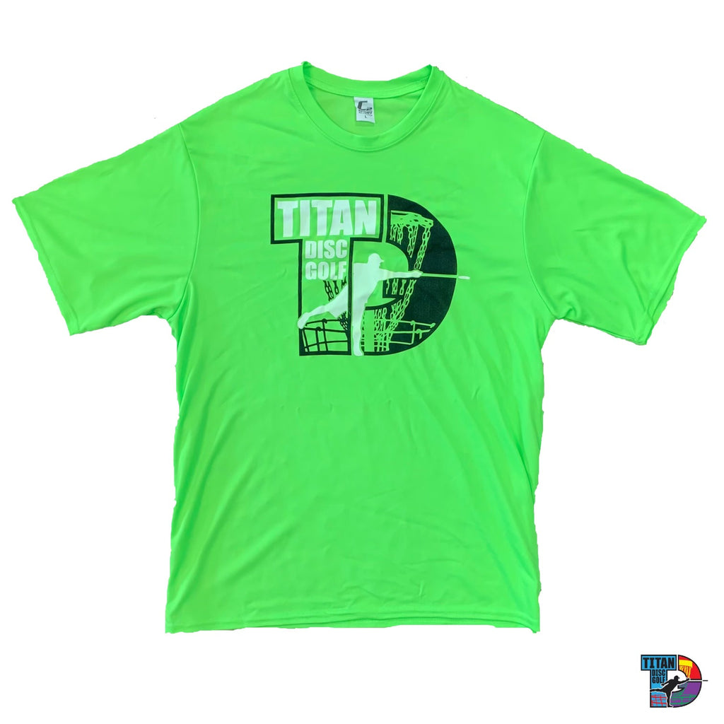 Titan Disc Golf Basket Stamp Dri Fit Shirt