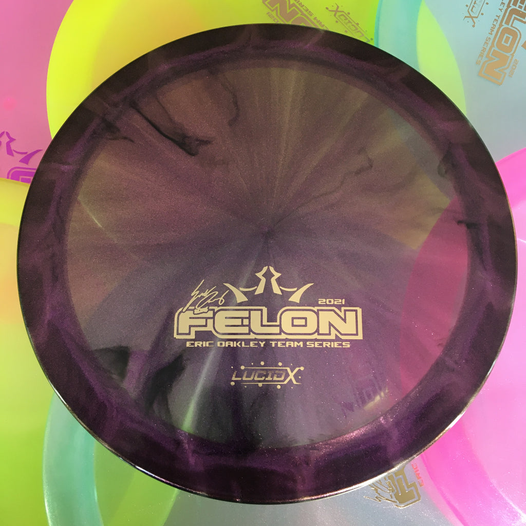Dynamic Discs 2021 Eric Oakley Team Series V1 Lucid-X Glimmer Felon 9/3/0.5/4