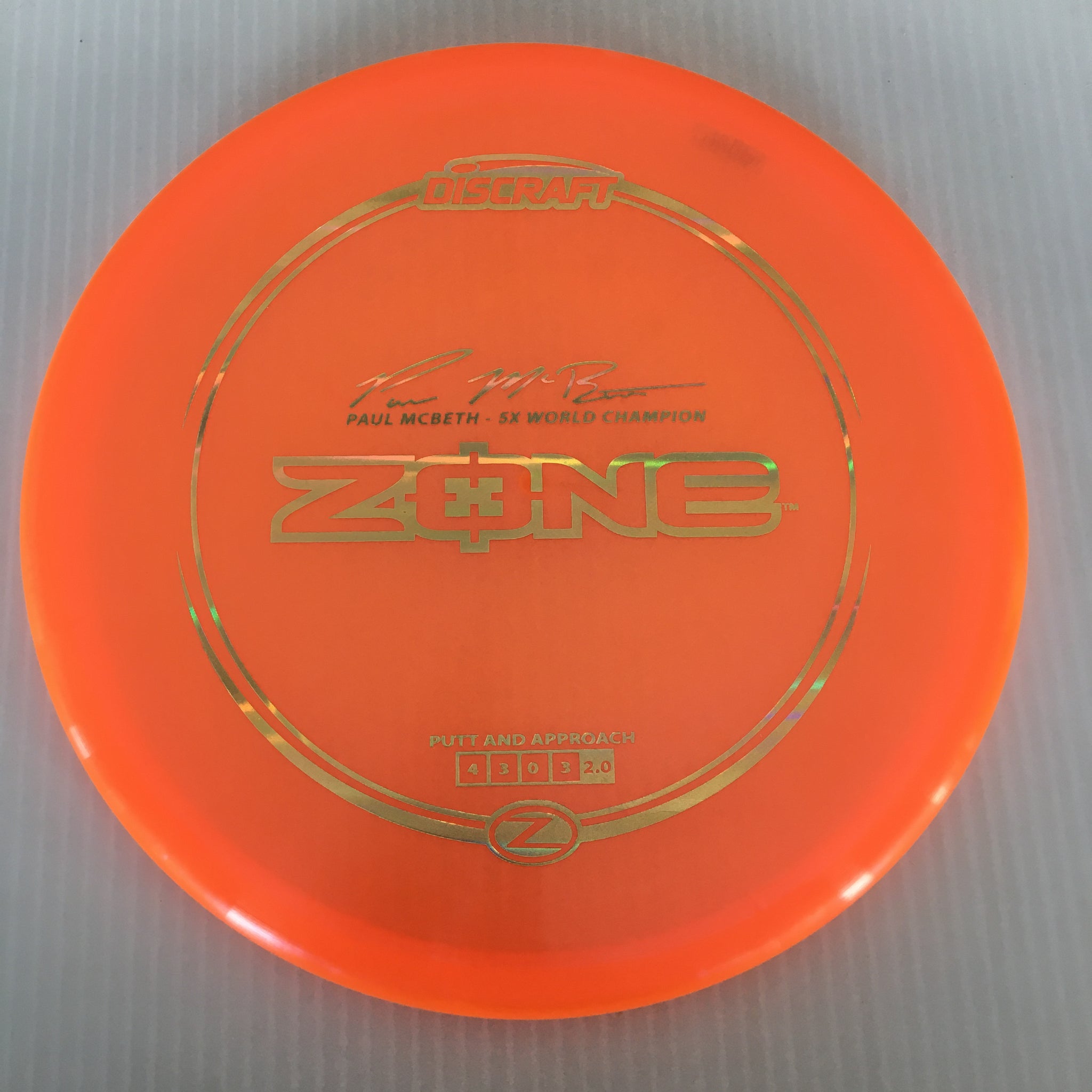 Discraft Paul McBeth 5x Z Zone 4/3/0/3 (173-174g)