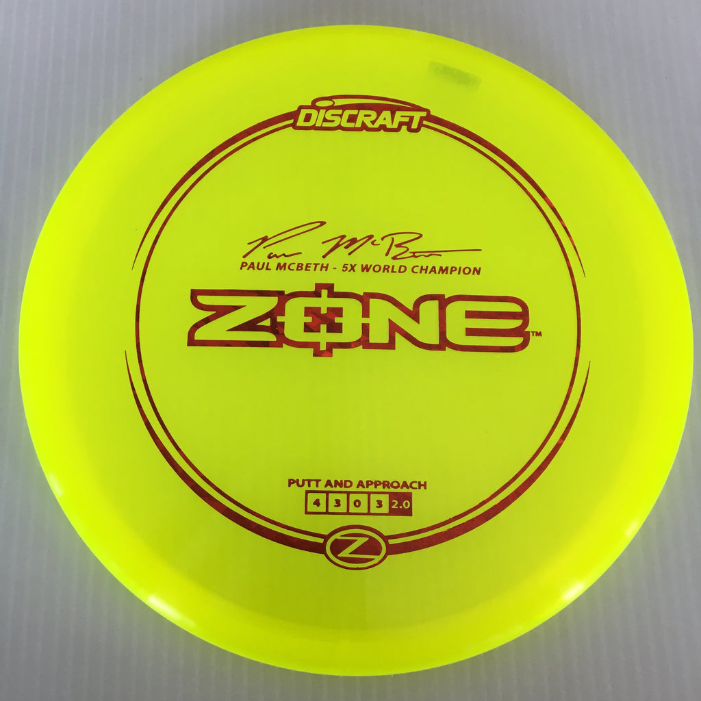 Discraft Paul McBeth 5x Z Zone 4/3/0/3 (173-174g)