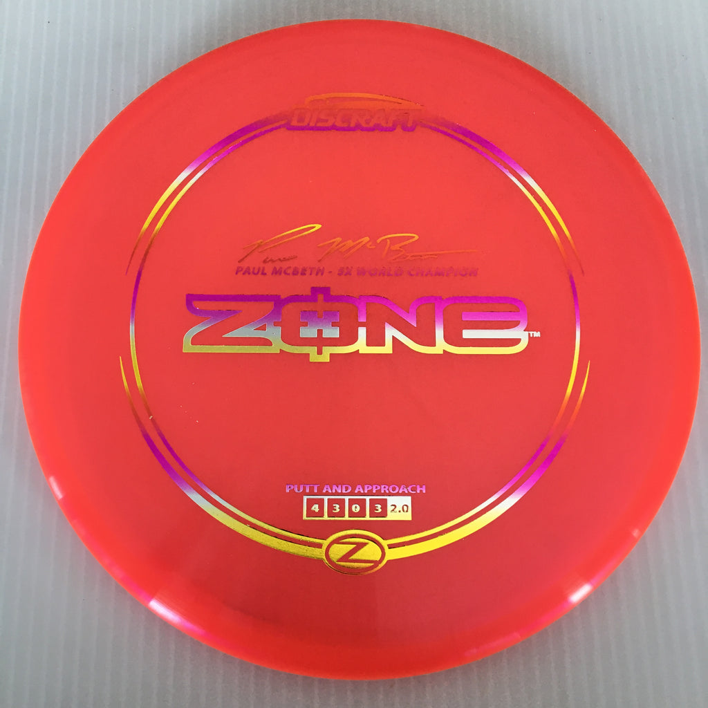 Discraft Paul McBeth 5x Z Zone 4/3/0/3 (173-174g)