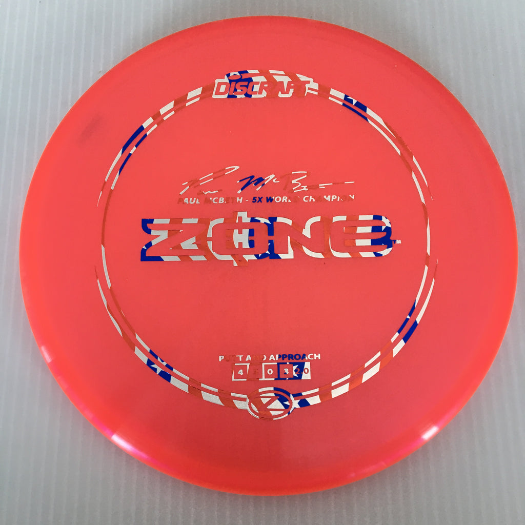 Discraft Paul McBeth 5x Z Zone 4/3/0/3 (173-174g)