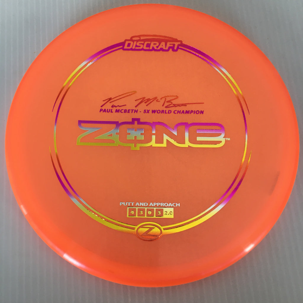 Discraft Paul McBeth 5x Z Zone 4/3/0/3 (173-174g)