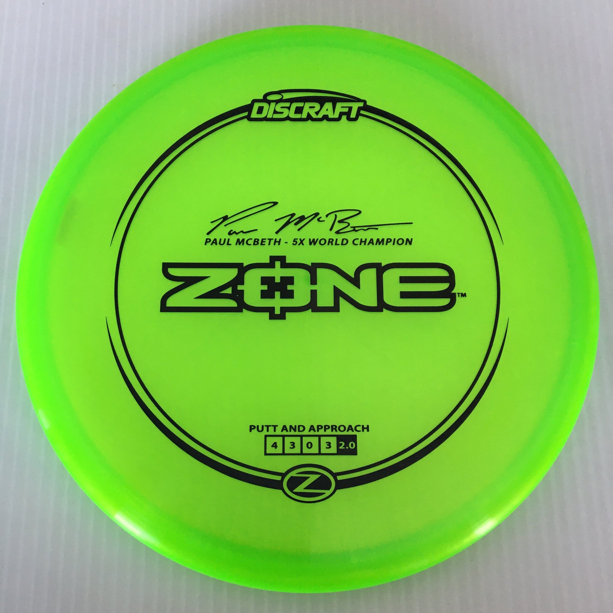 Discraft Paul McBeth 5x Z Zone 4/3/0/3 (173-174g)