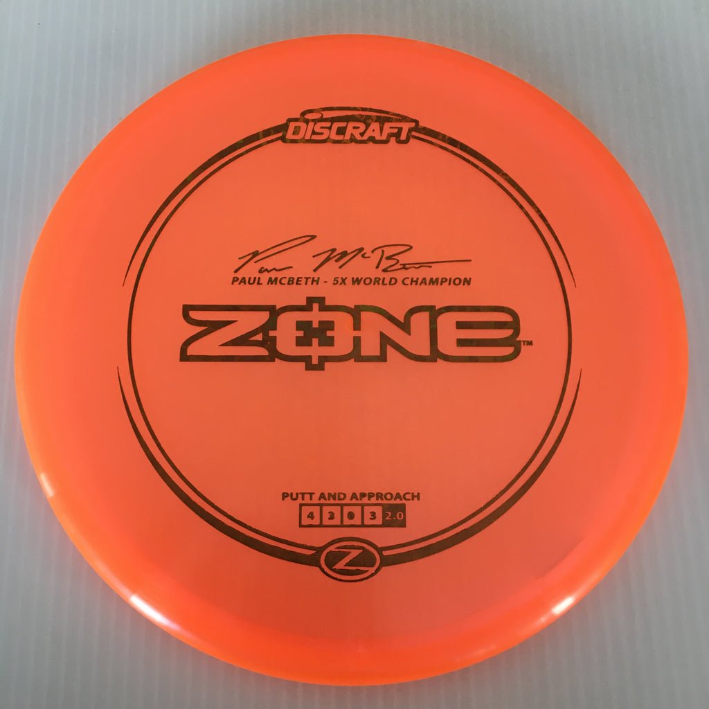 Discraft Paul McBeth 5x Z Zone 4/3/0/3 (173-174g)