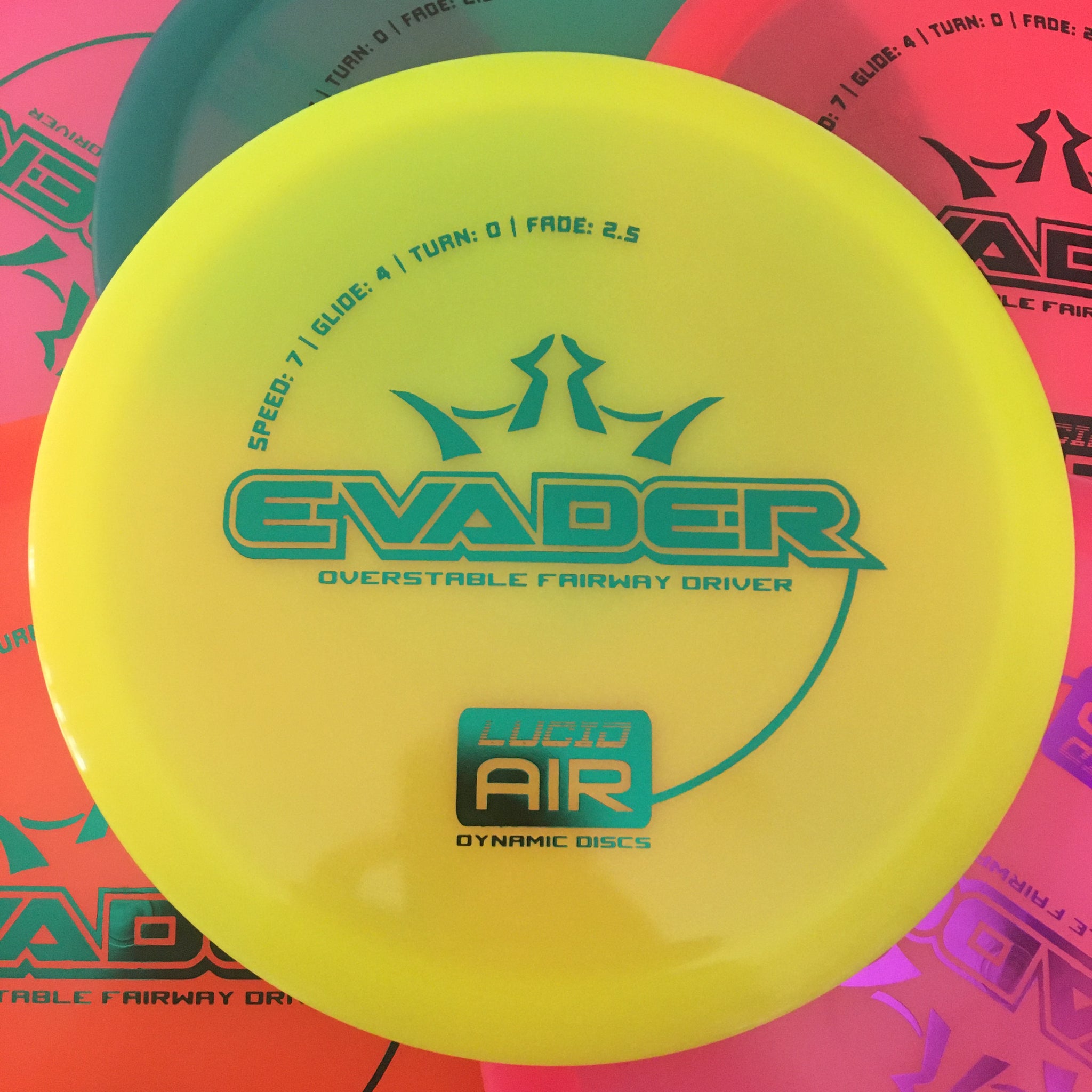 Dynamic Discs Lucid Air Evader 7/4/0/2.5