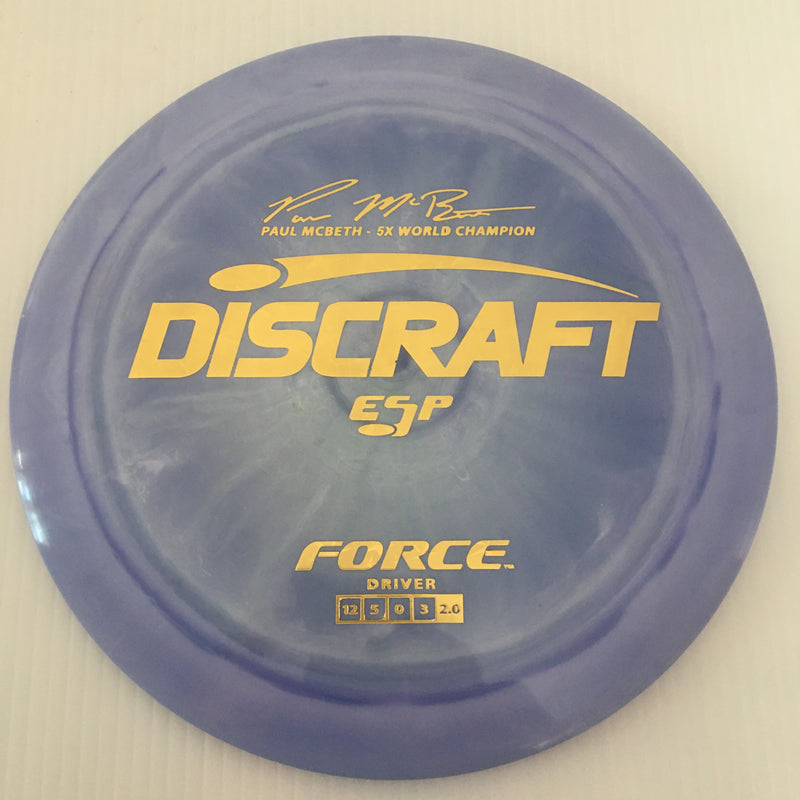 Discraft 5x Paul McBeth ESP Force 12/5/0/3 (173-174 grams)