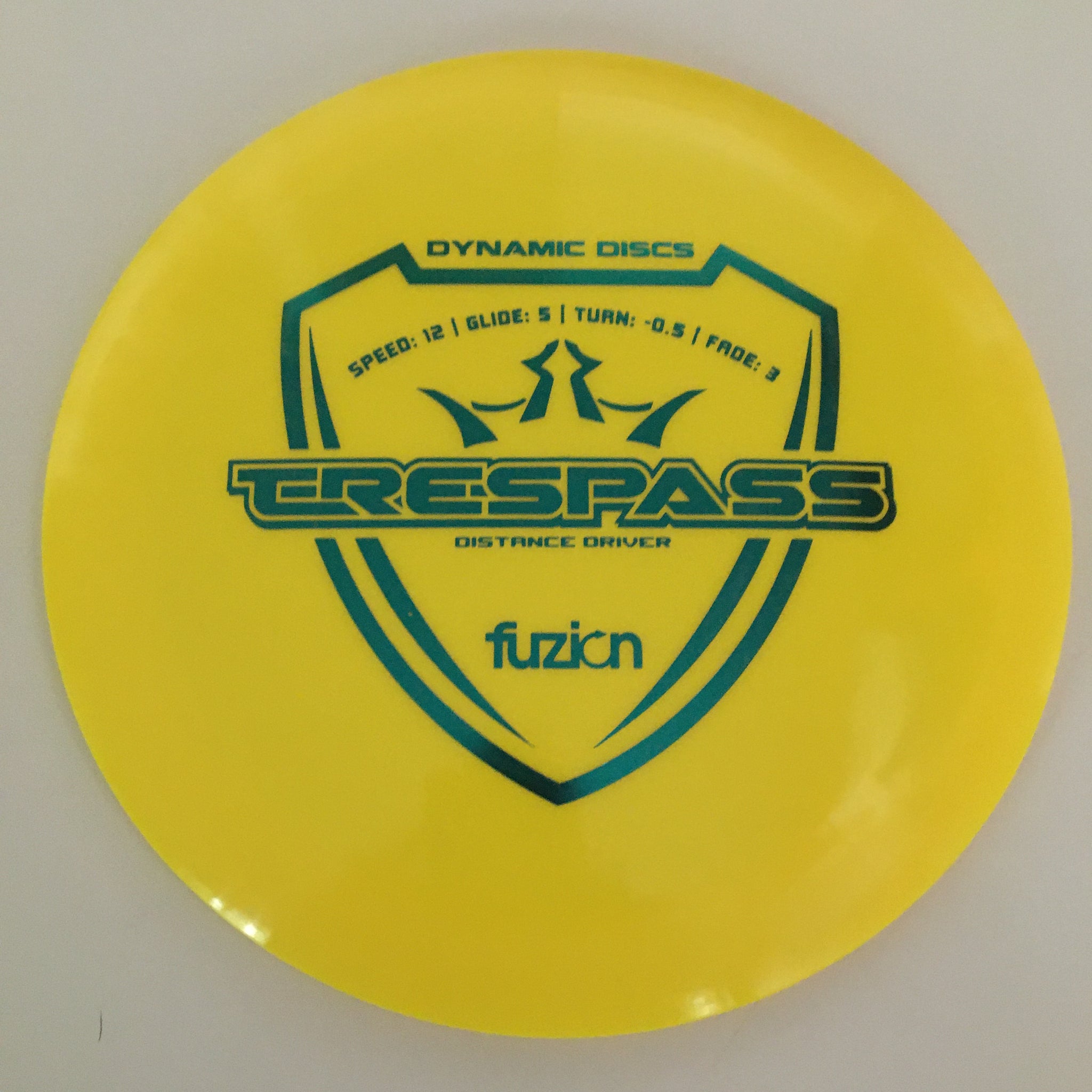 Dynamic Discs Fuzion Trespass 12/5/-0.5/3