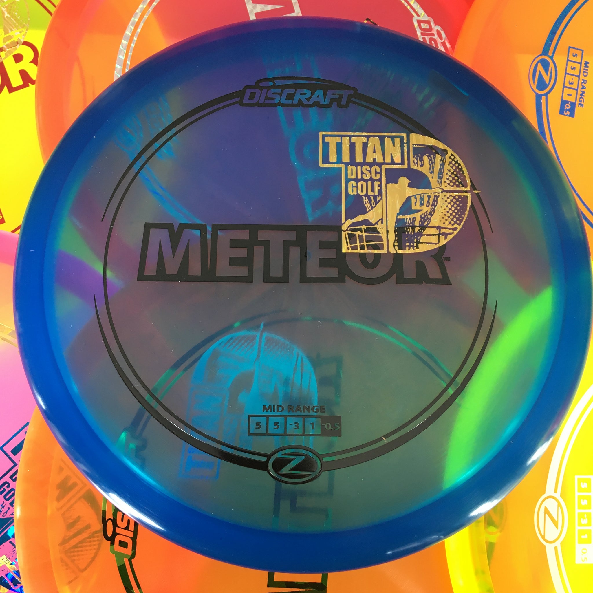 Discraft Z Meteor 5/5/-3/1 Titan Disc Golf Overstamp