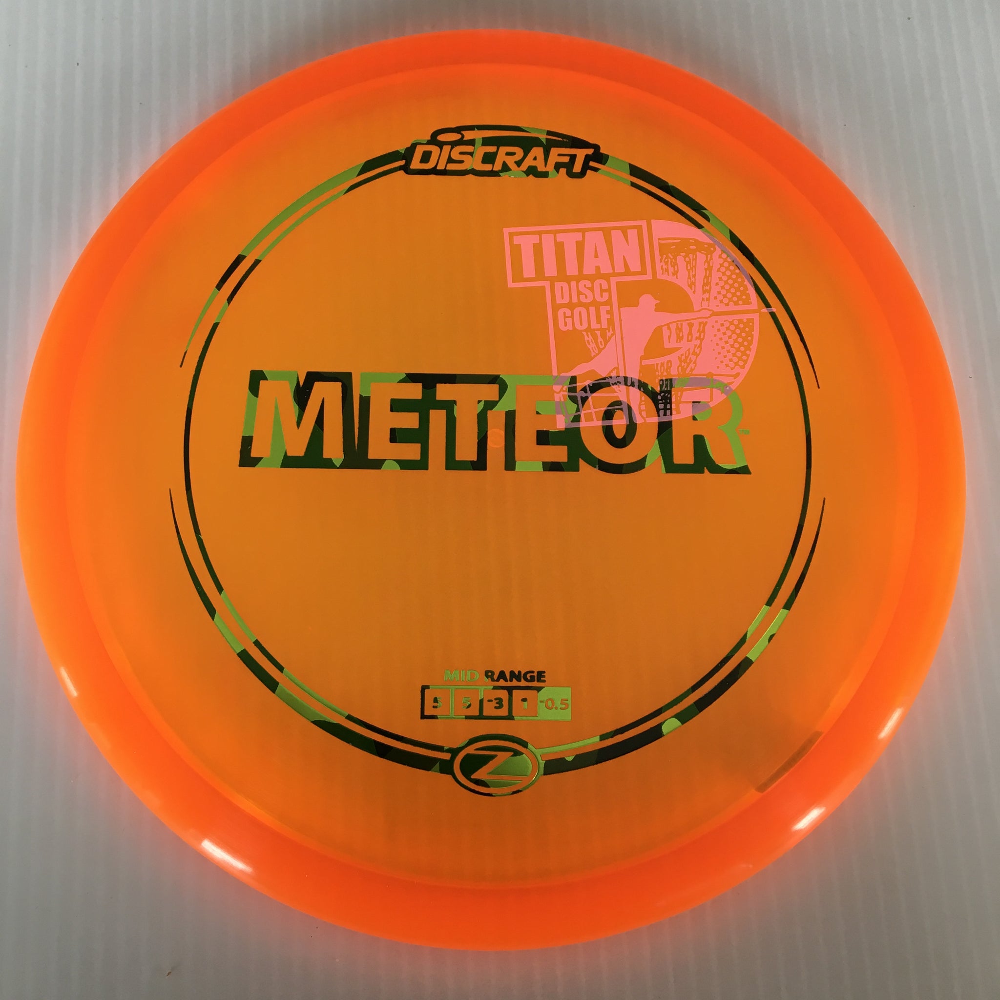 Discraft Z Meteor 5/5/-3/1 Titan Disc Golf Overstamp