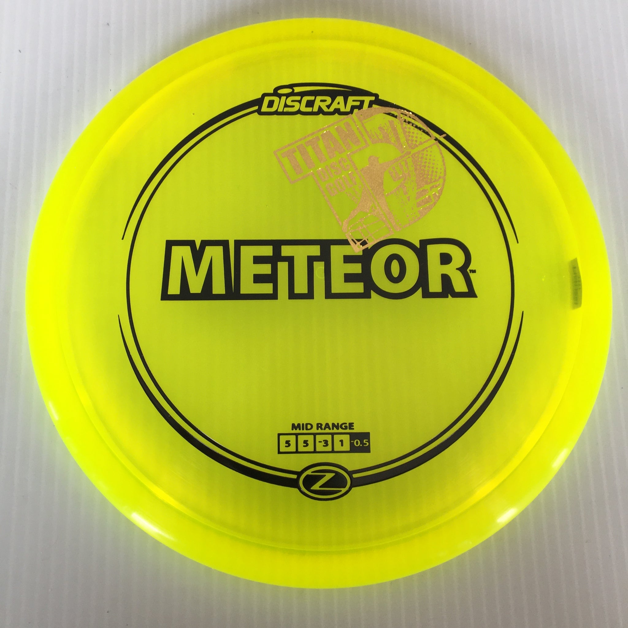 Discraft Z Meteor 5/5/-3/1 Titan Disc Golf Overstamp