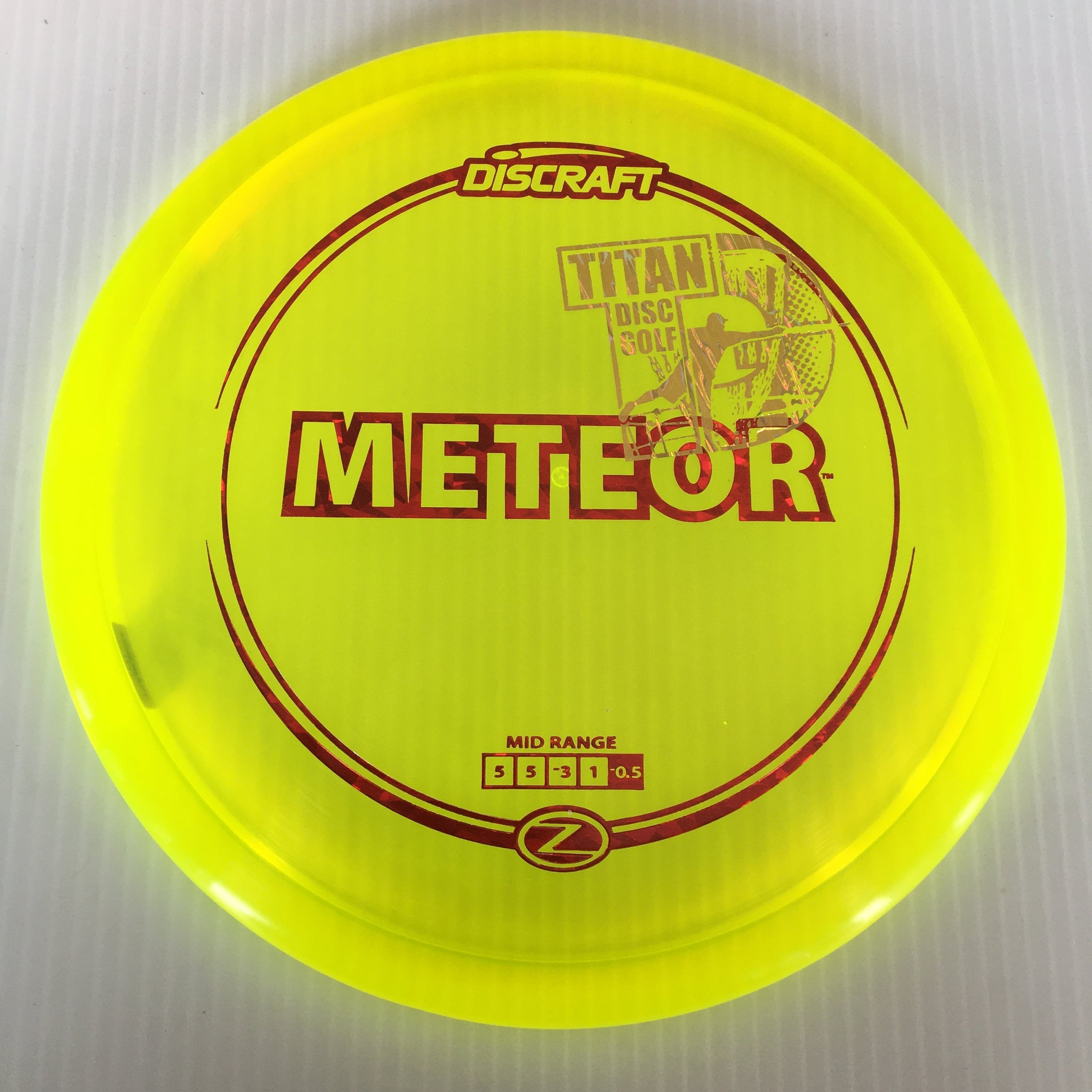 Discraft Z Meteor 5/5/-3/1 Titan Disc Golf Overstamp