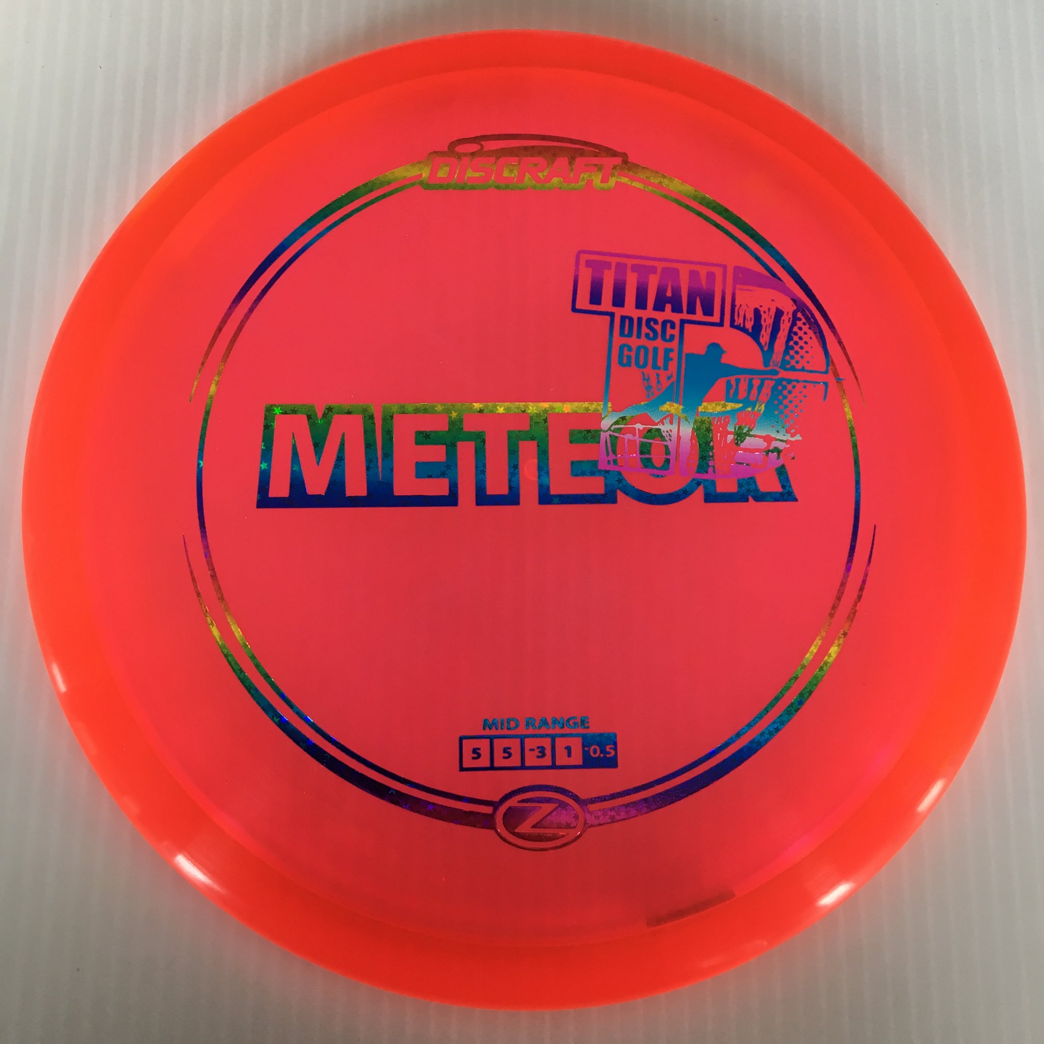 Discraft Z Meteor 5/5/-3/1 Titan Disc Golf Overstamp