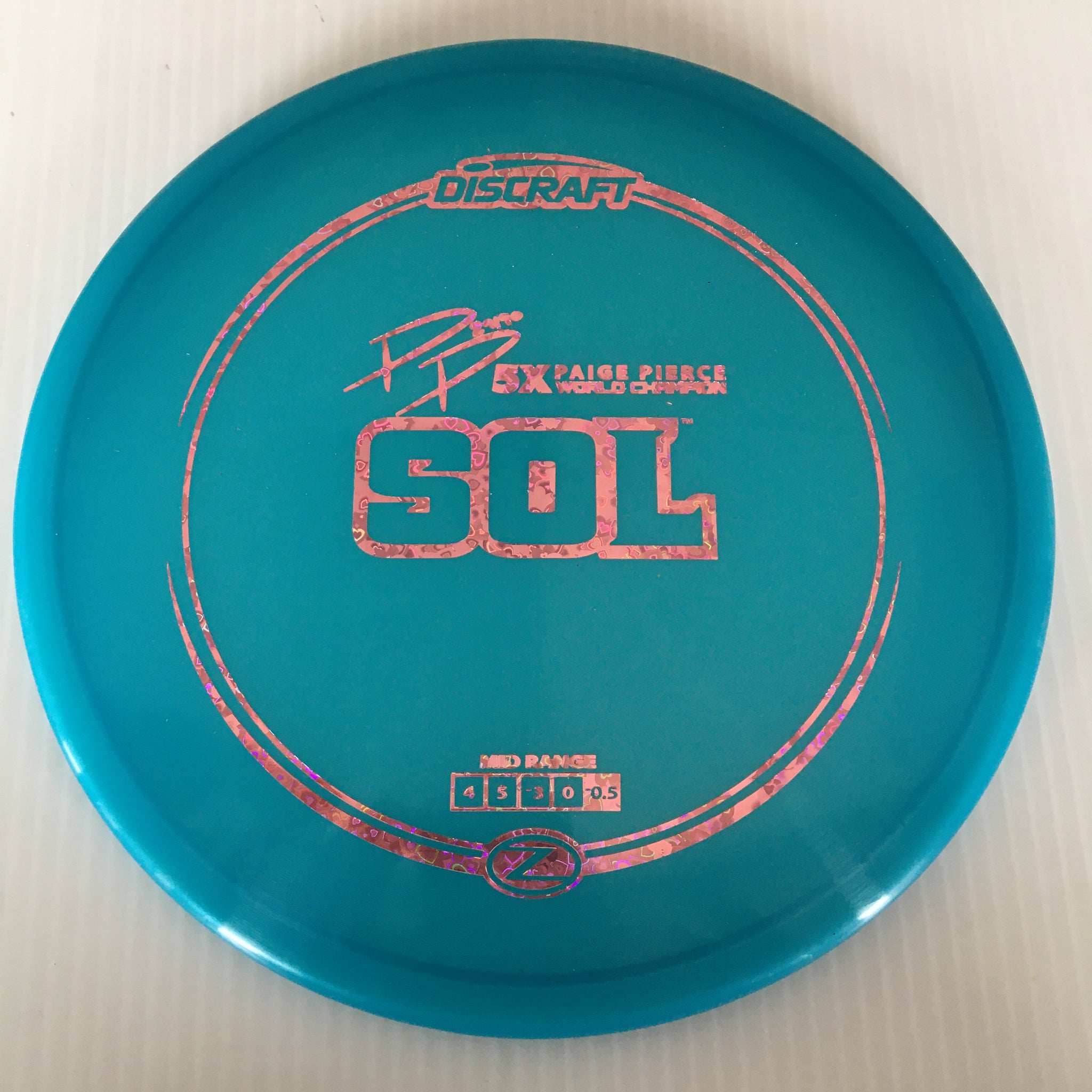 Discraft 5x Paige Pierce Z Sol 4/5/-3/0