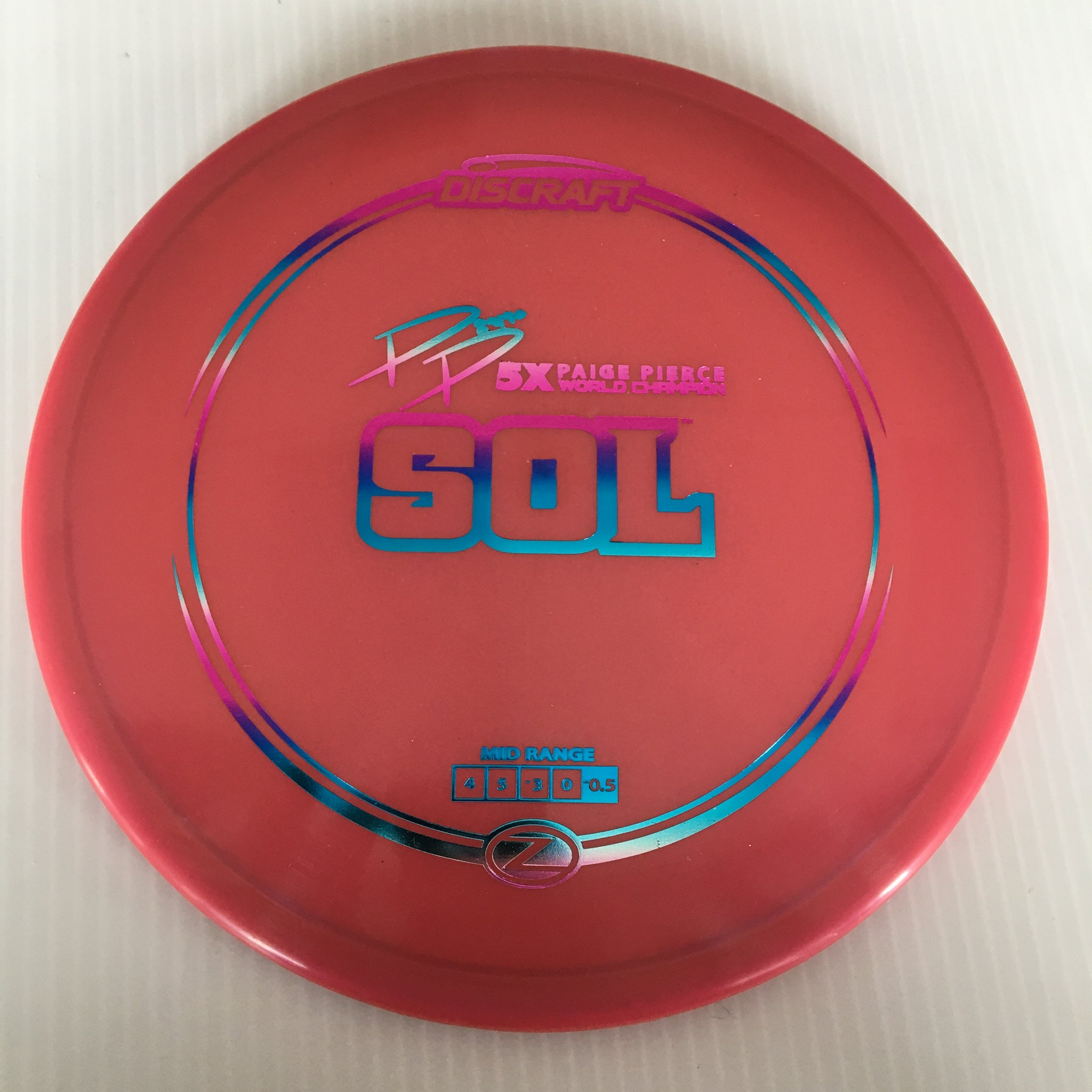 Discraft 5x Paige Pierce Z Sol 4/5/-3/0