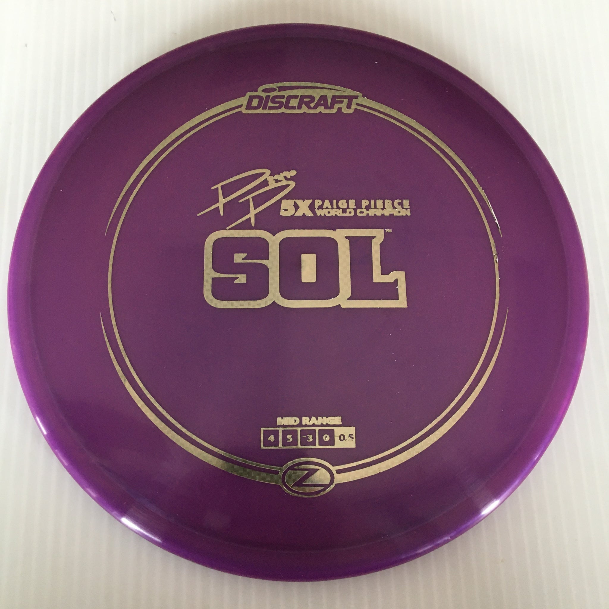 Discraft 5x Paige Pierce Z Sol 4/5/-3/0