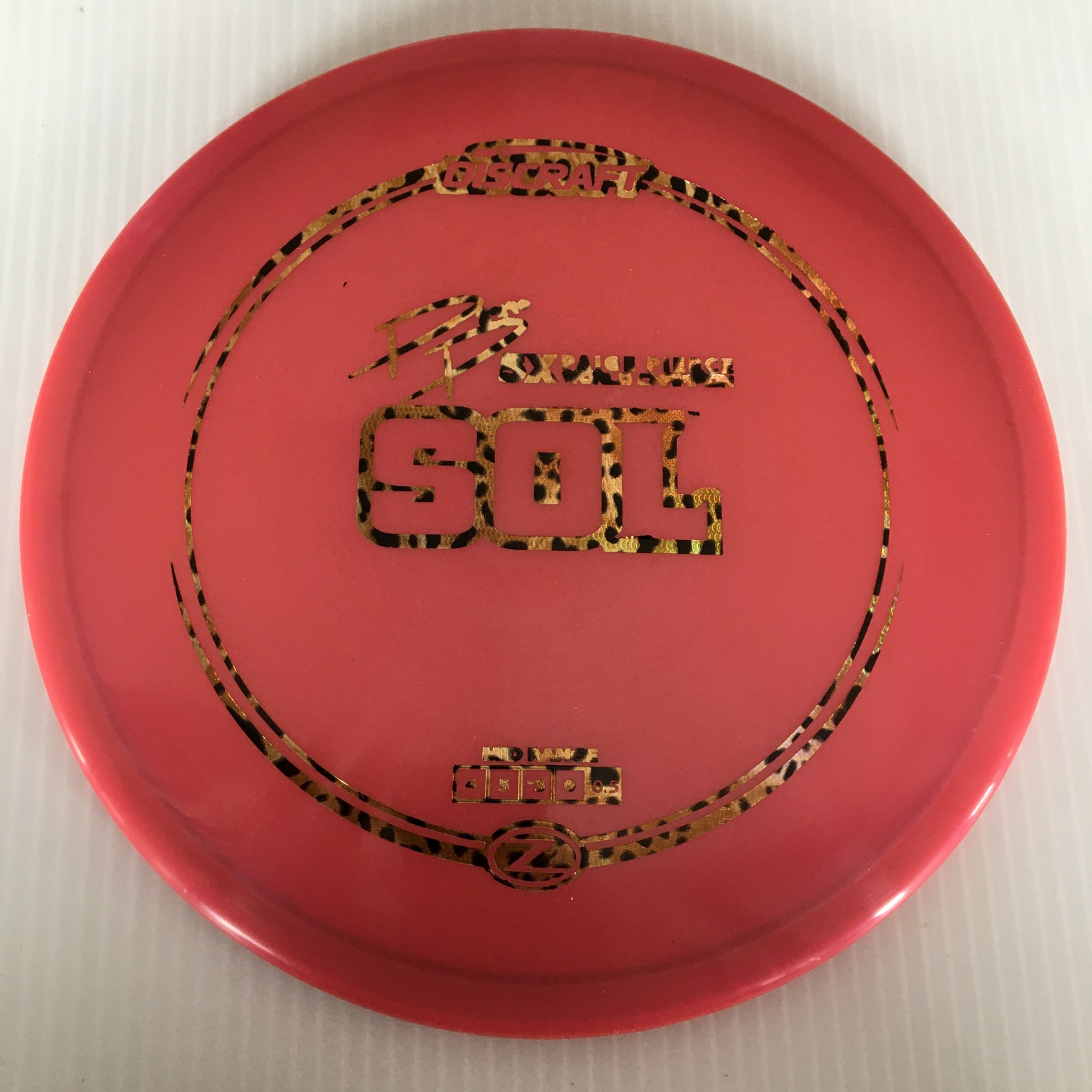Discraft 5x Paige Pierce Z Sol 4/5/-3/0
