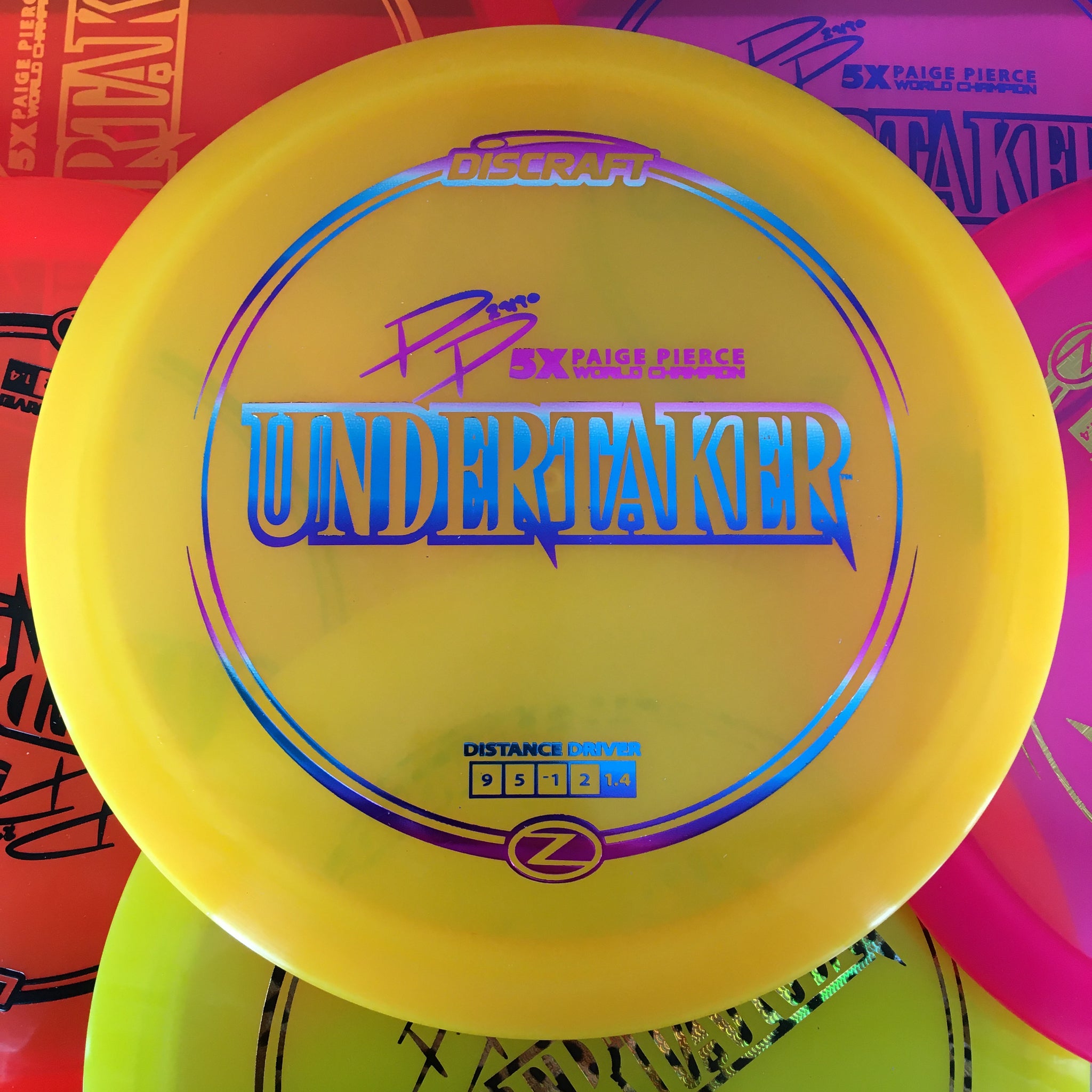 Discraft 5x Paige Pierce Z Undertaker 9/5/-1/2