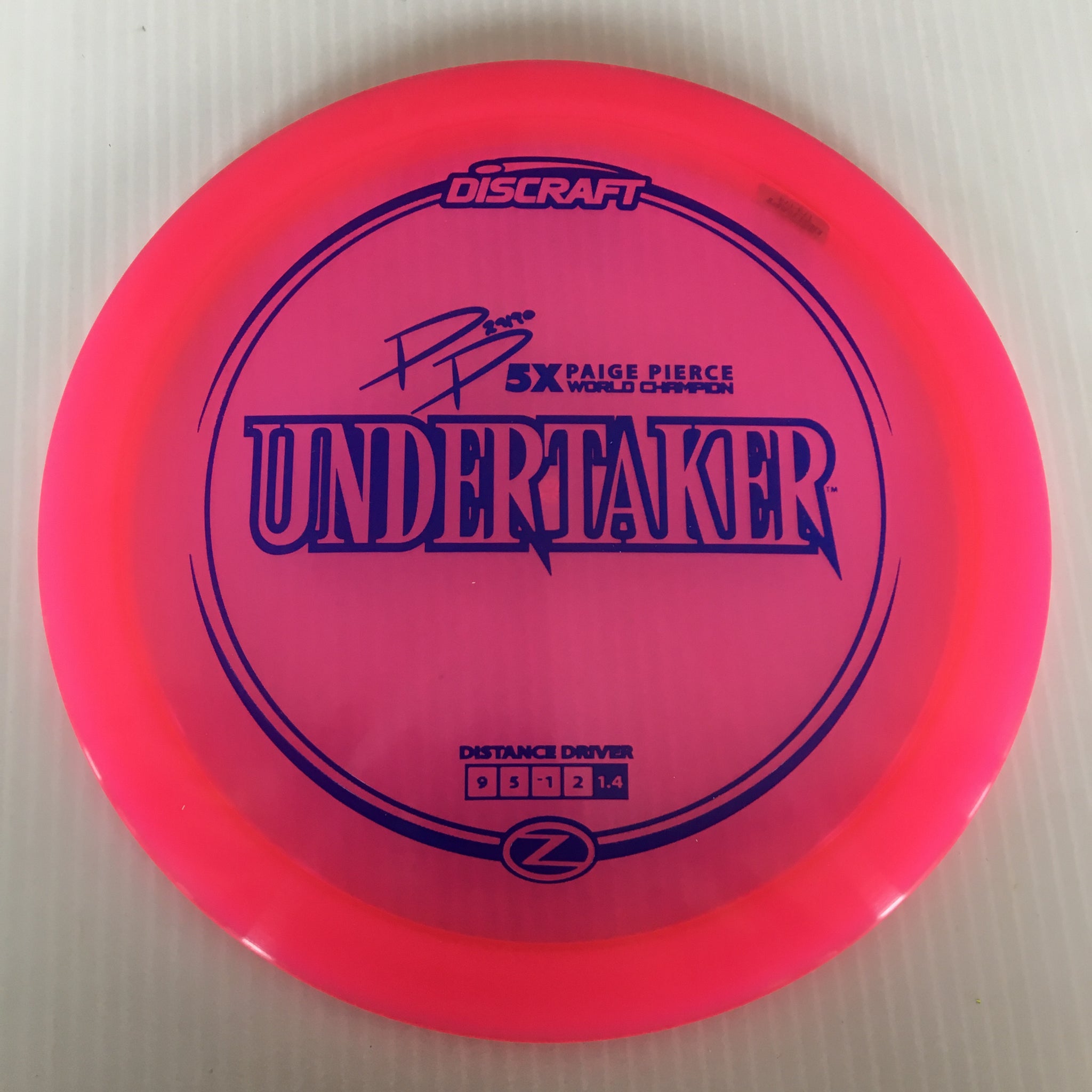 Discraft 5x Paige Pierce Z Undertaker 9/5/-1/2