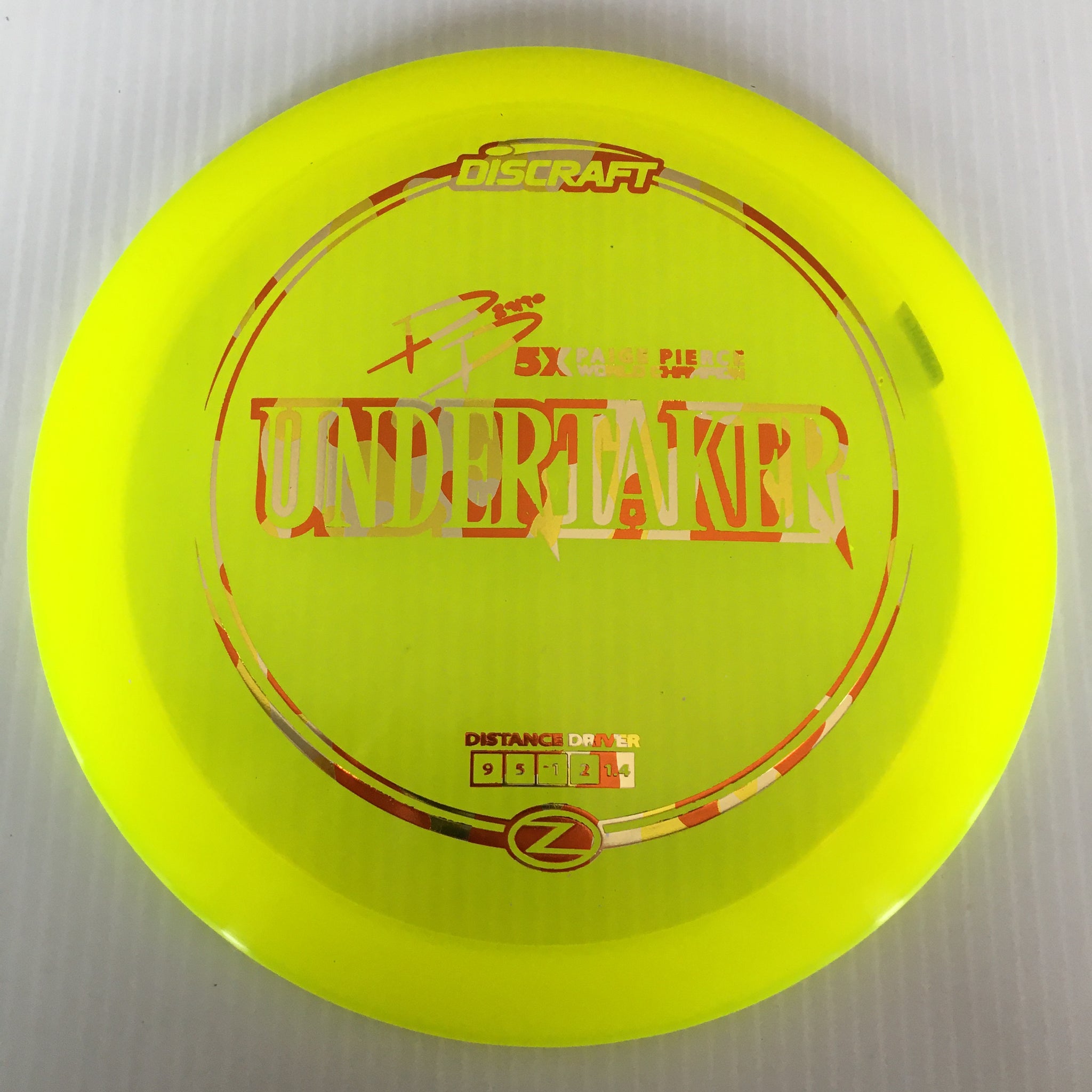 Discraft 5x Paige Pierce Z Undertaker 9/5/-1/2