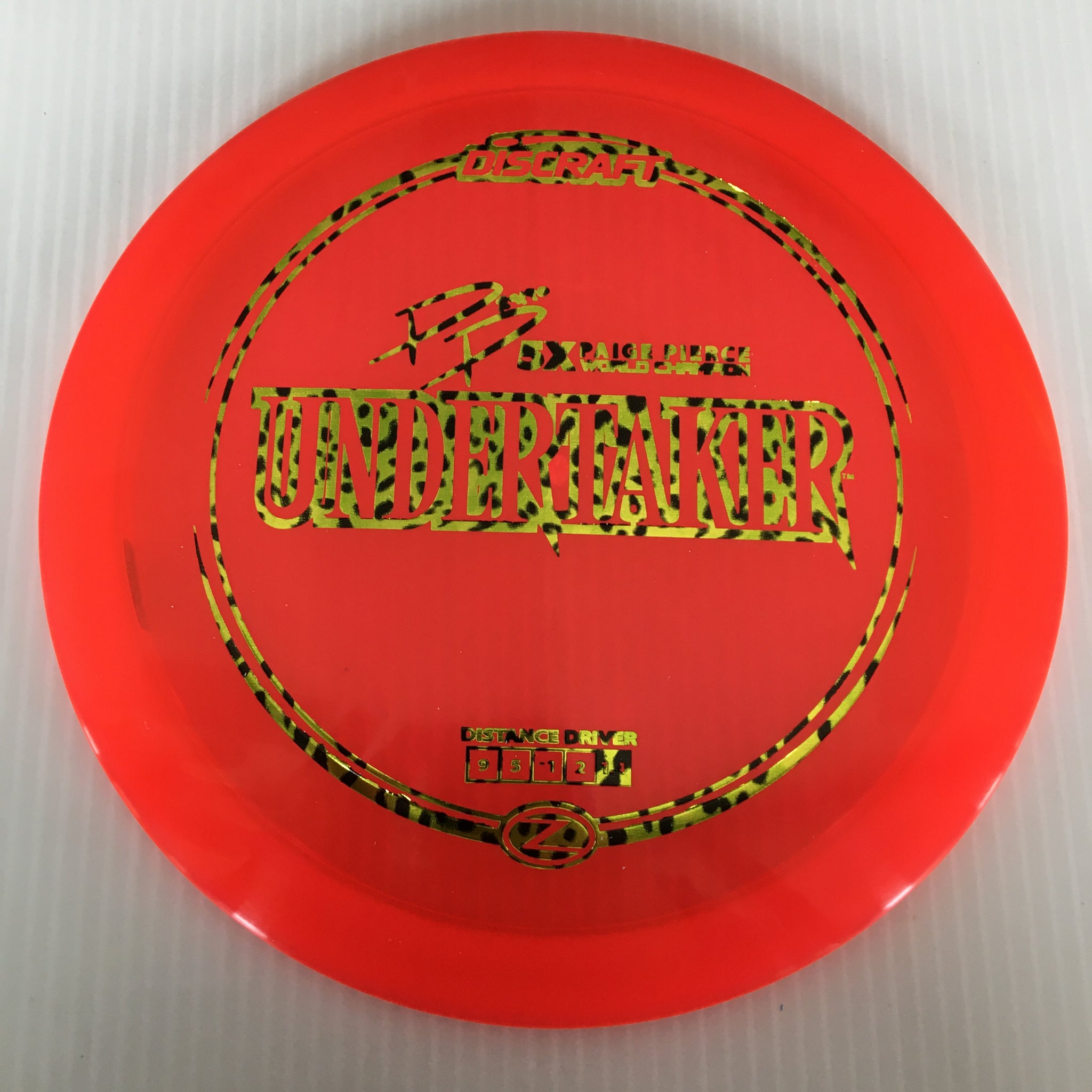 Discraft 5x Paige Pierce Z Undertaker 9/5/-1/2