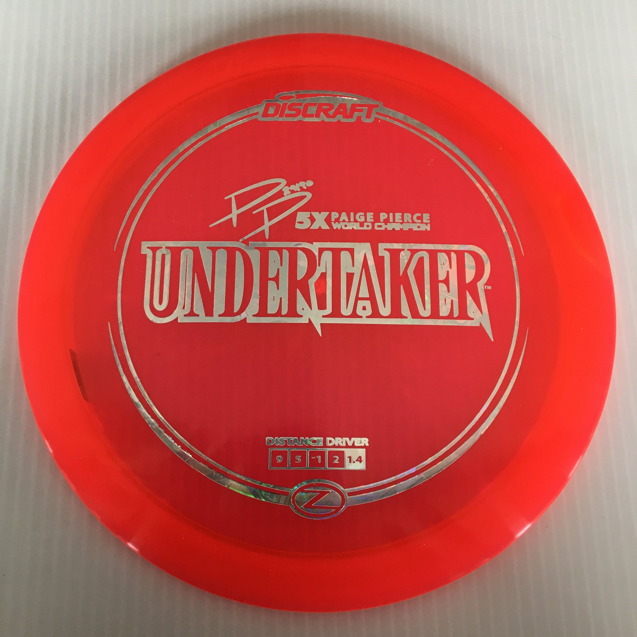 Discraft 5x Paige Pierce Z Undertaker 9/5/-1/2