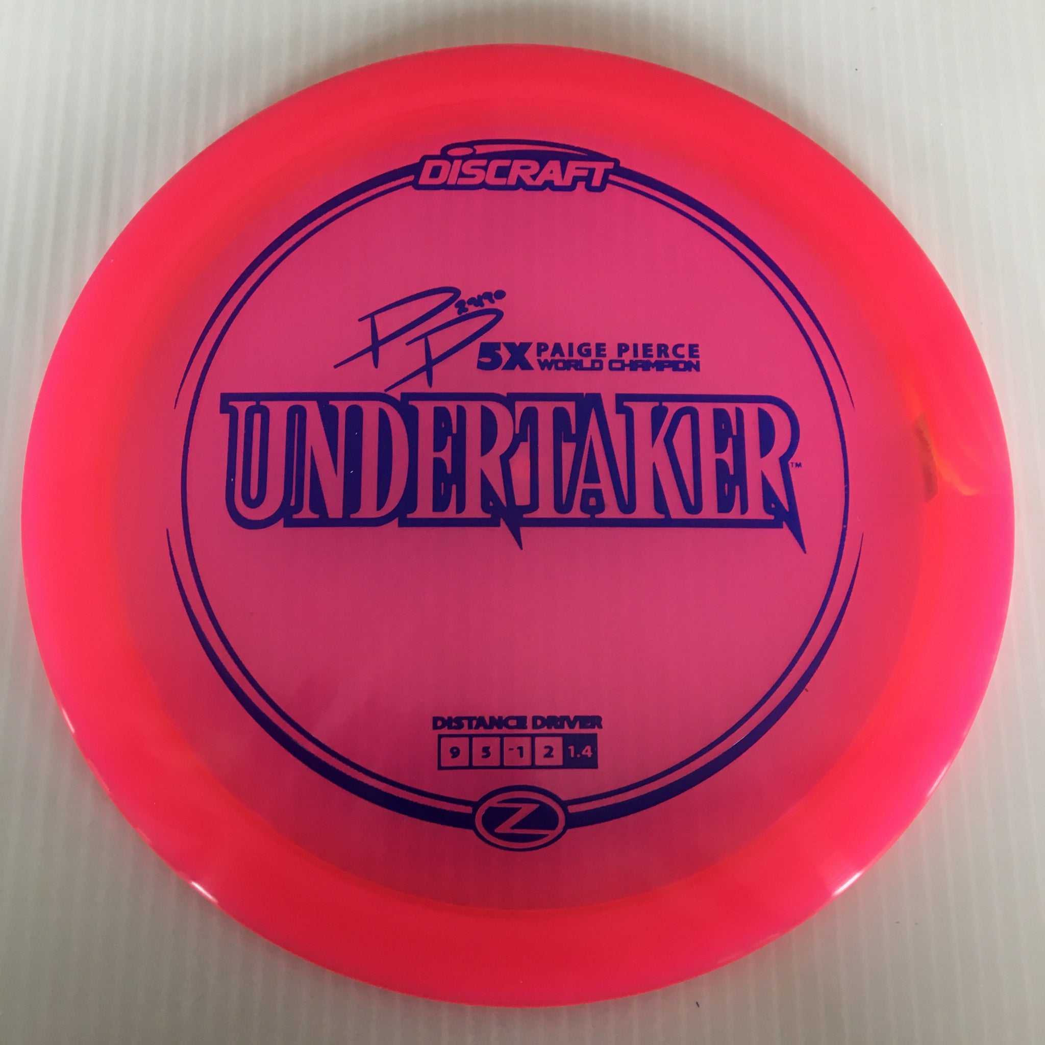 Discraft 5x Paige Pierce Z Undertaker 9/5/-1/2