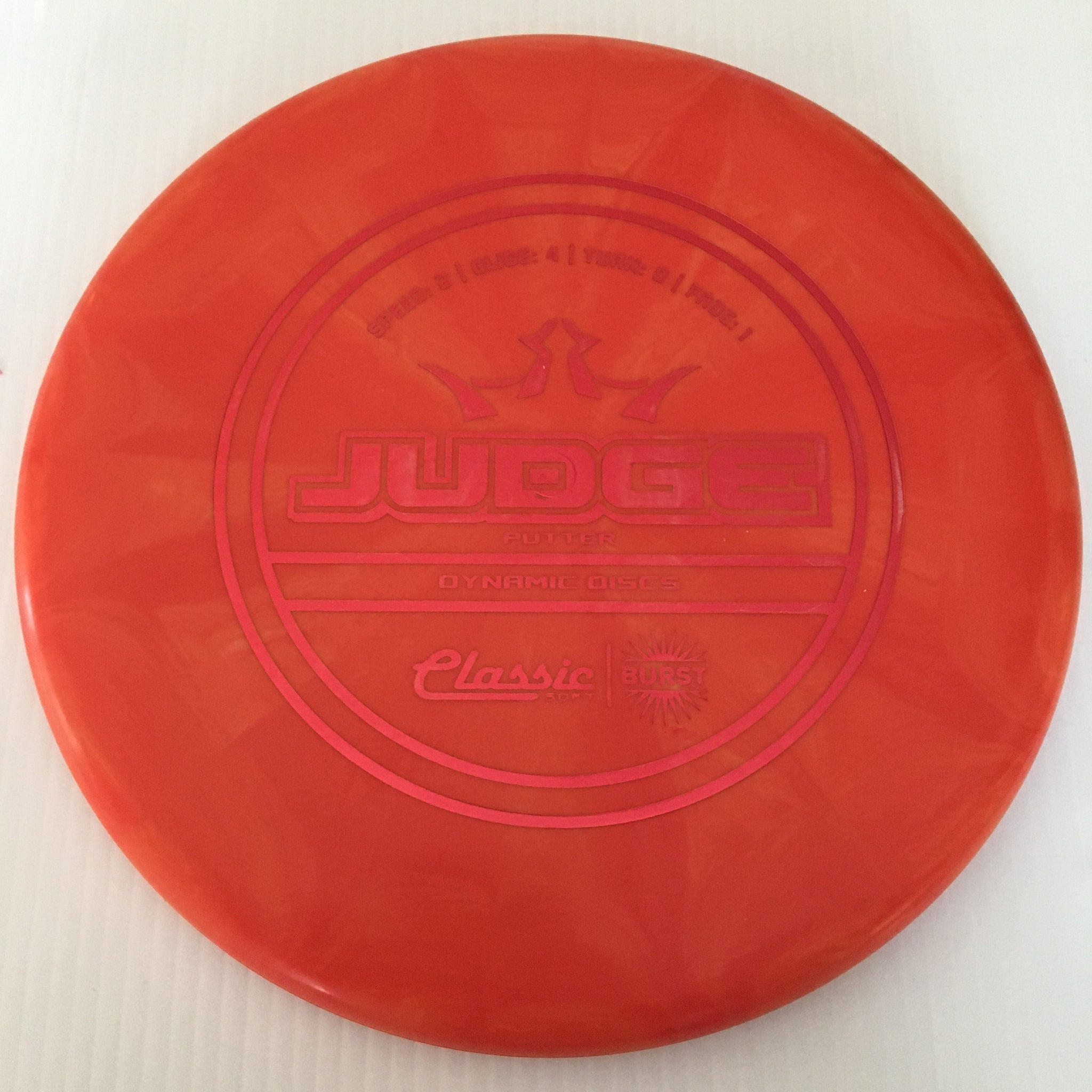 Dynamic Discs Classic Soft Burst Judge 2/4/0/1