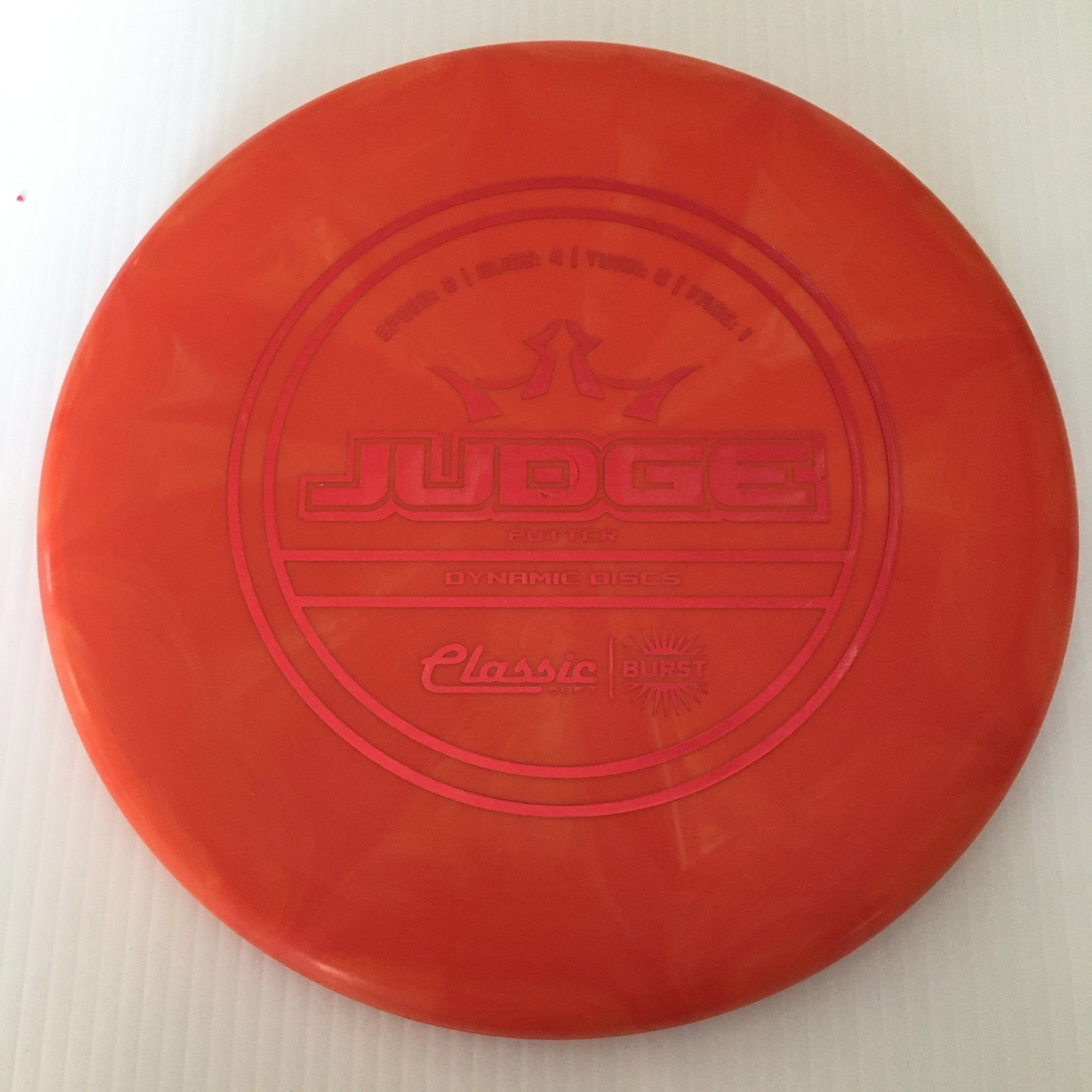 Dynamic Discs Classic Soft Burst Judge 2/4/0/1