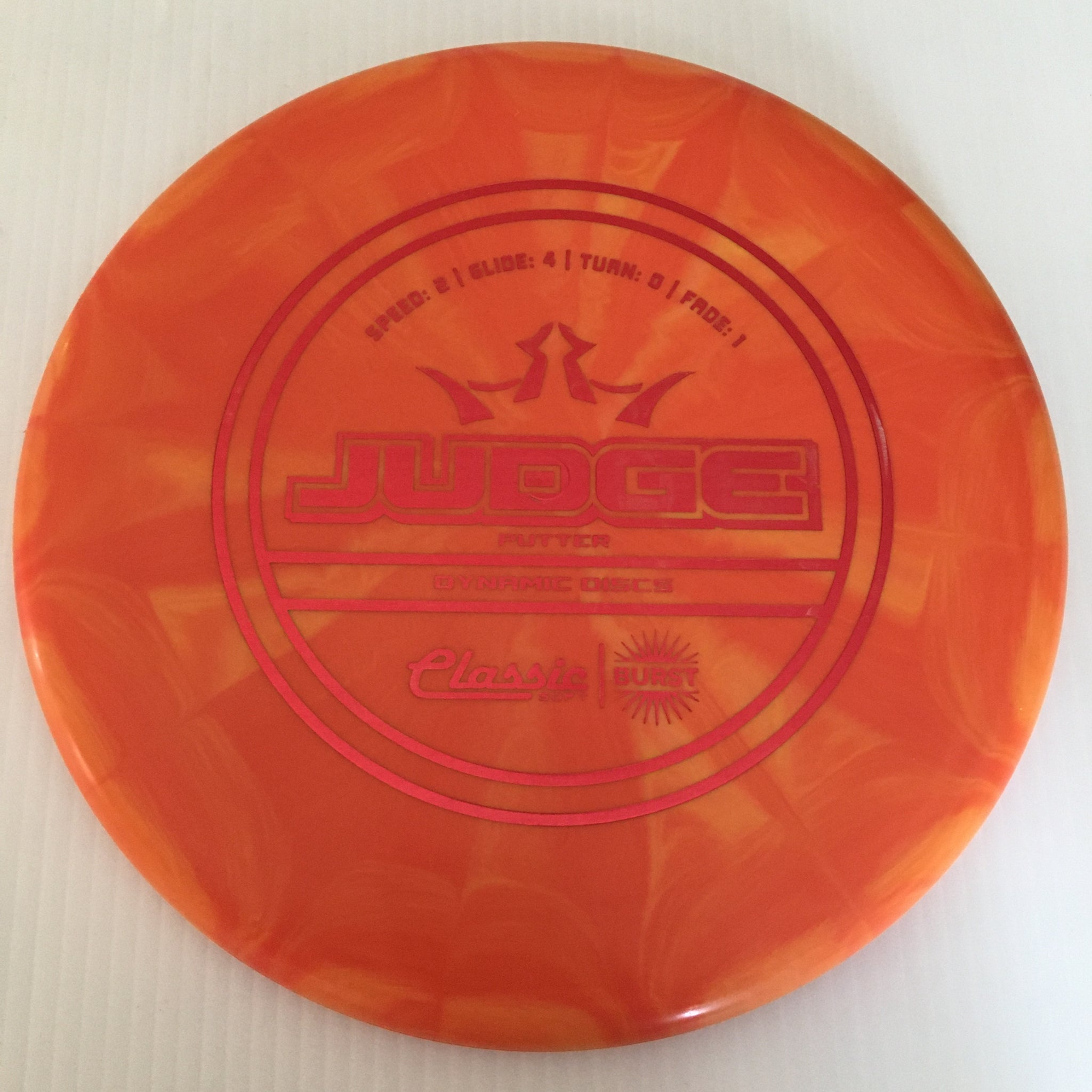 Dynamic Discs Classic Soft Burst Judge 2/4/0/1